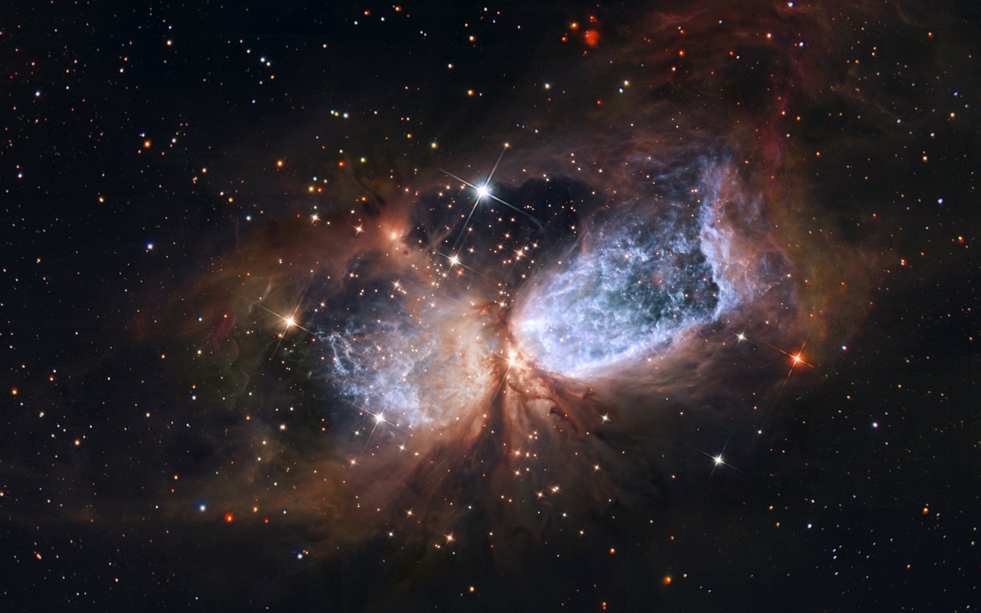 hubble hubble space telescope nasa esa view star-forming region region s 106 star dust sh 2-106 s106 ir newly-formed star constellation cygnus the swan gas cloud the hubble space telescope pictures ph