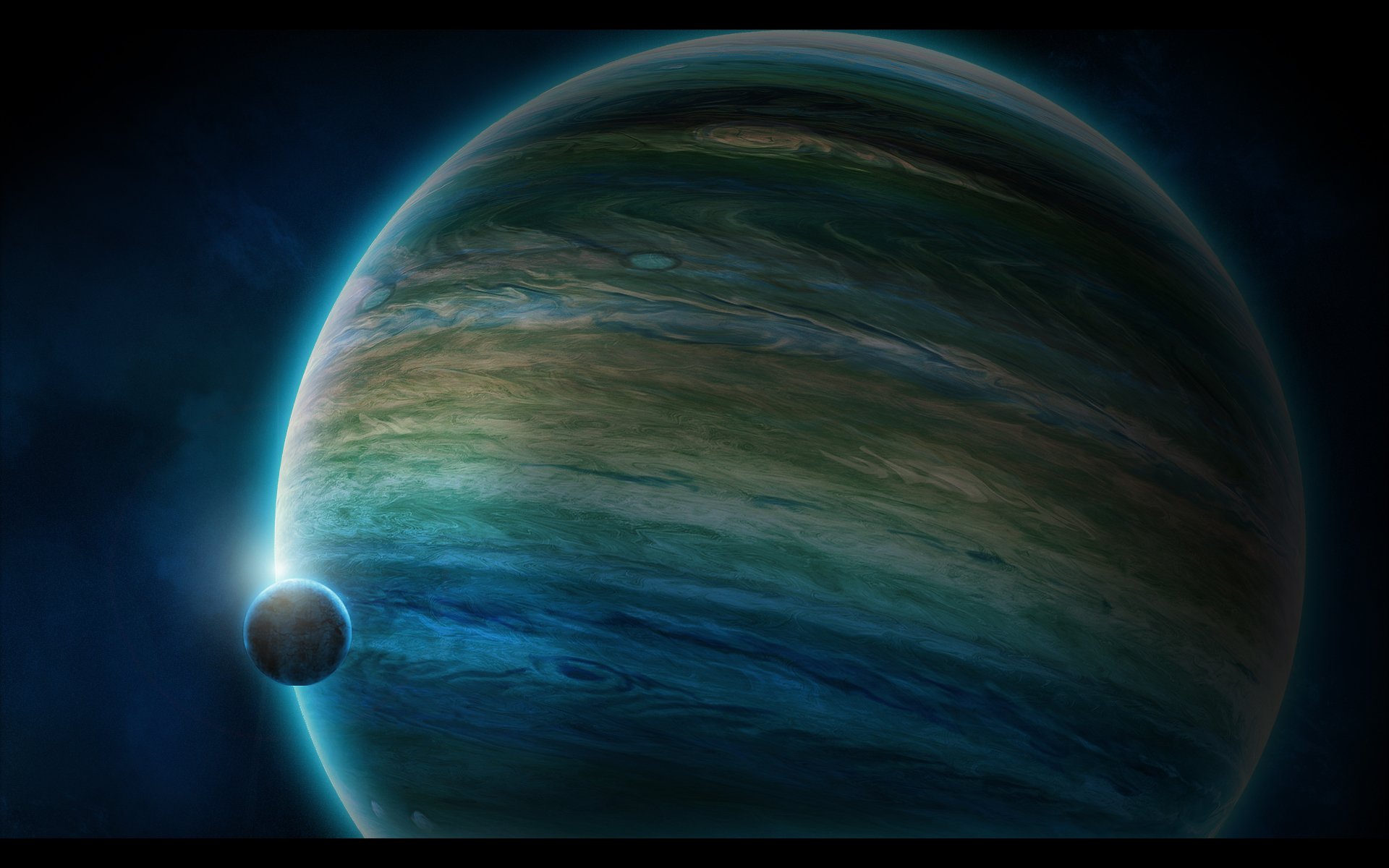 gas giant planet satellite atmosphere