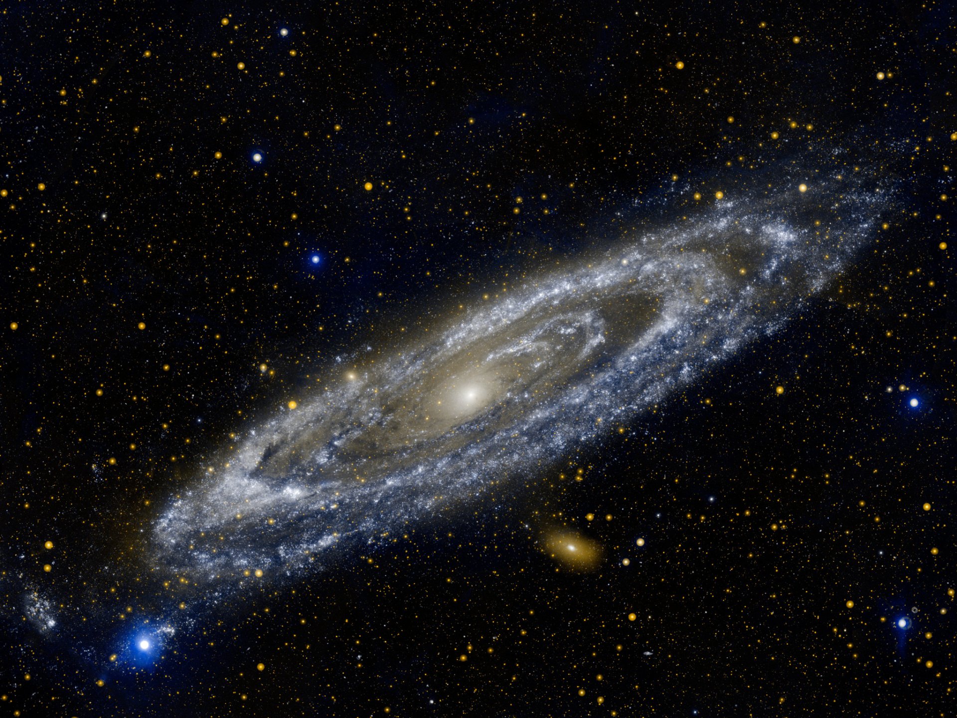 m31 galaxy andromeda galex ultraviolet the young massive star star formation