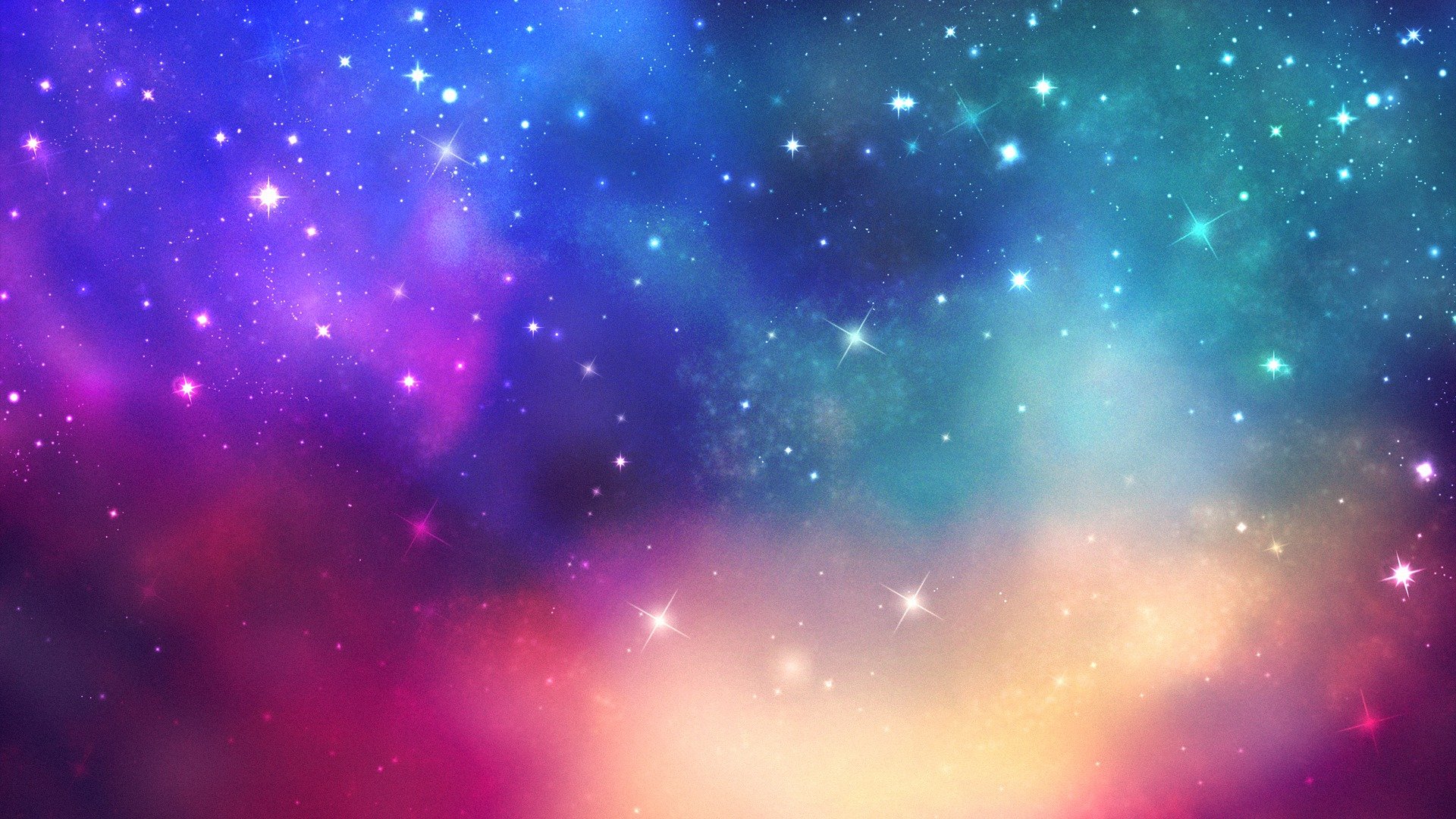 space star paint light stars colors 1920x1080