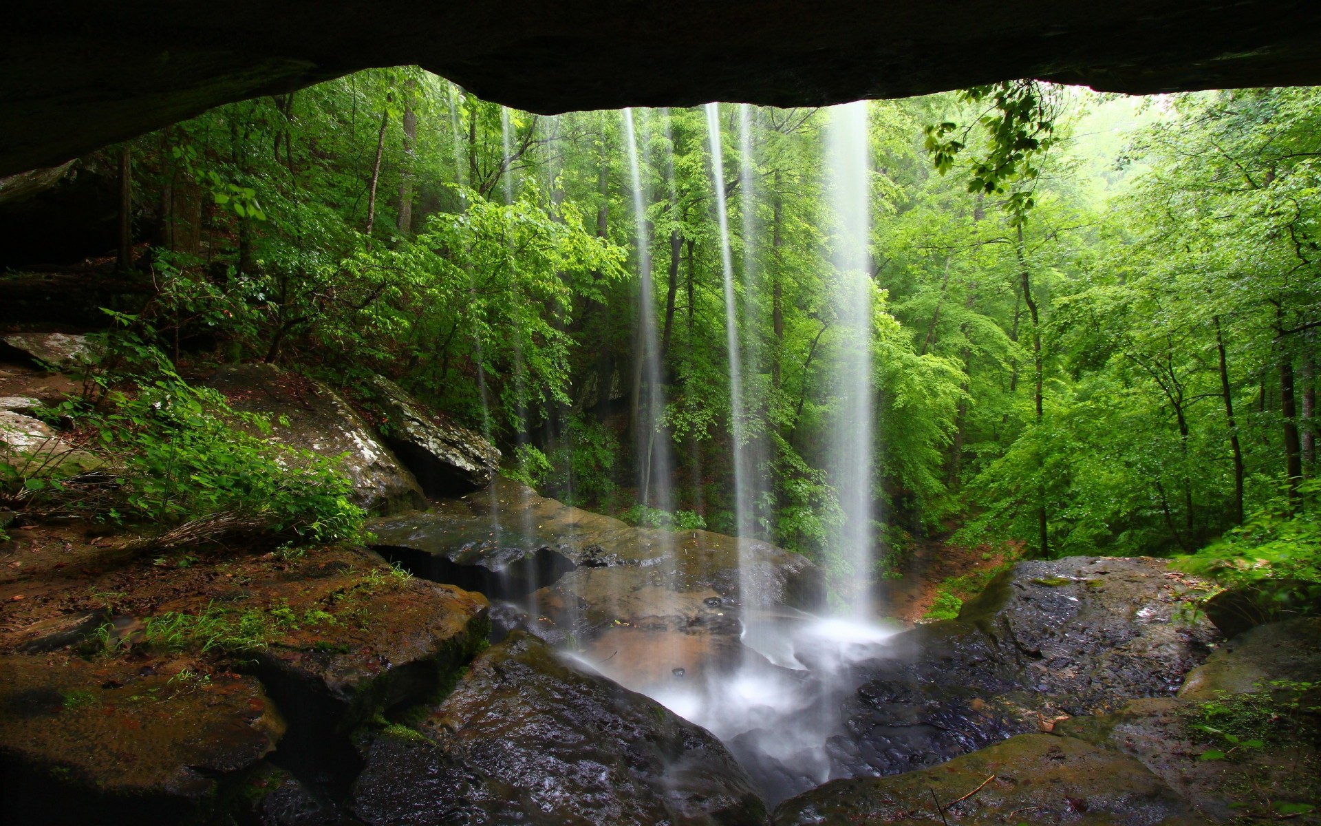 waterfall nature caves