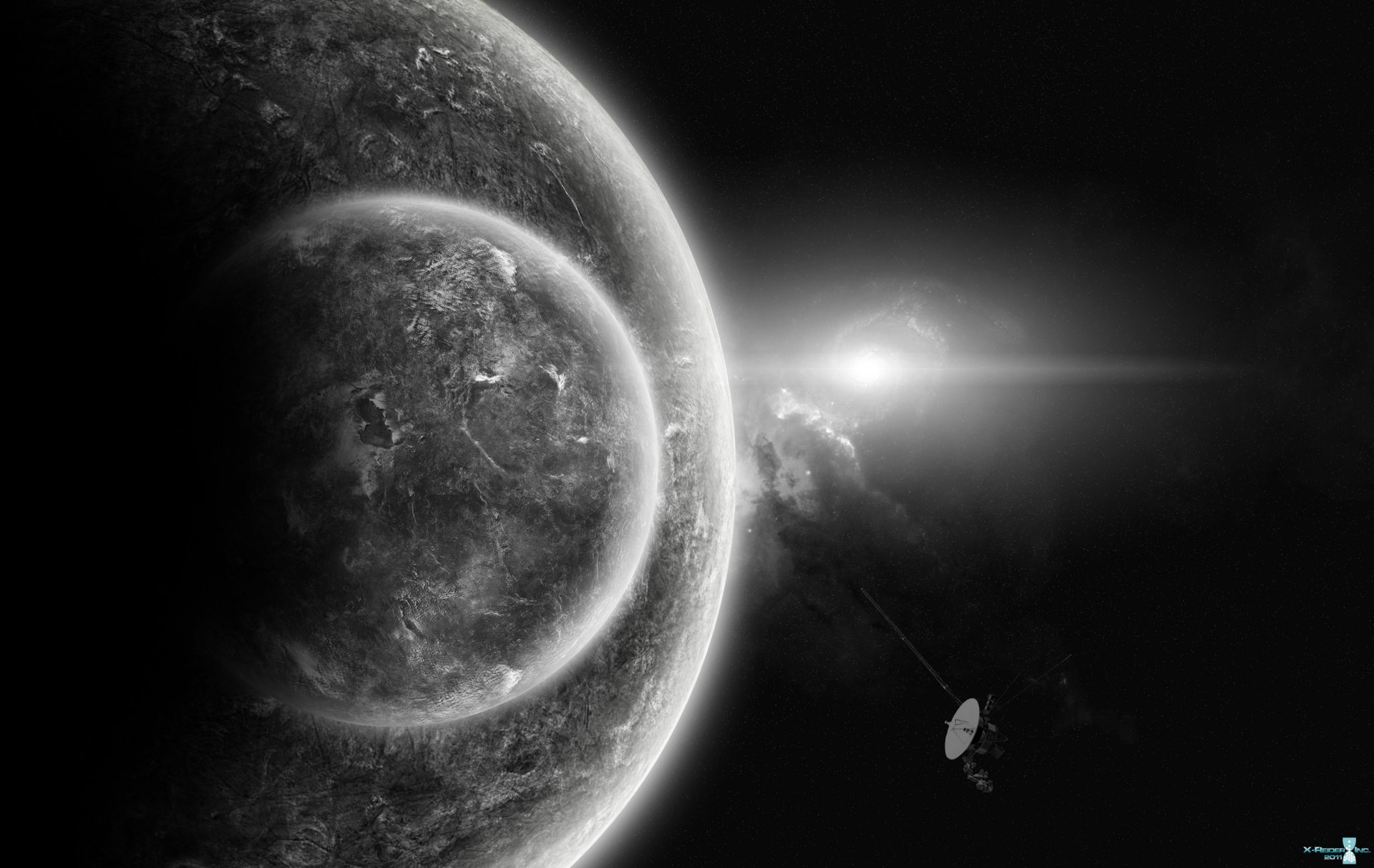 planet satellite interplanetary station voyadzher2