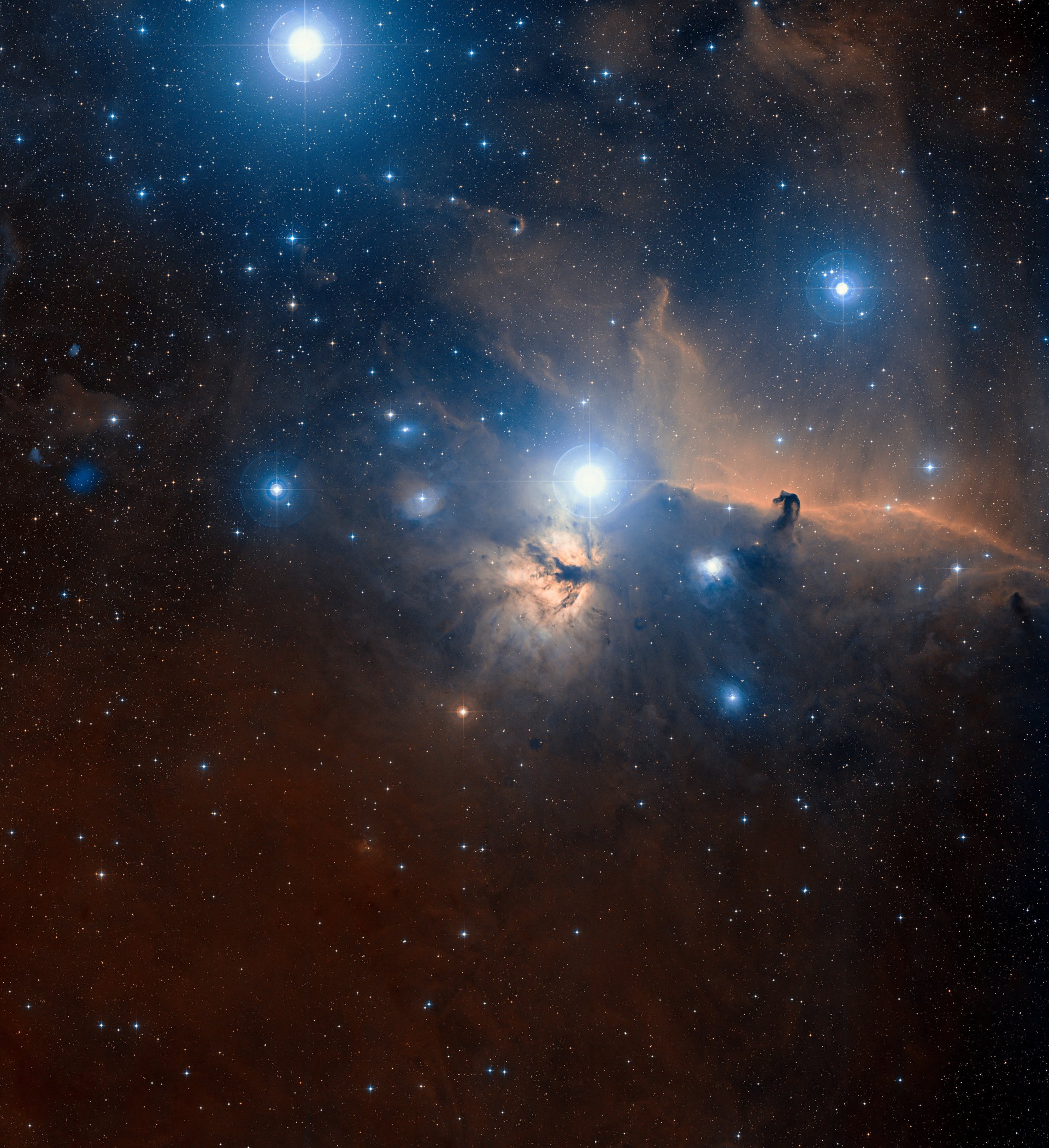 nebula flame horsehead constellation orion star
