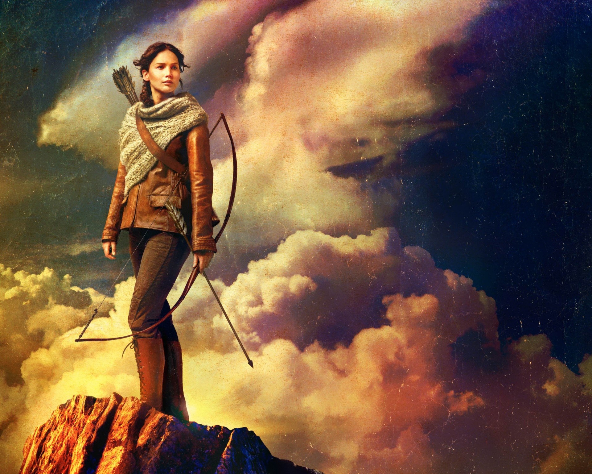 a woman a movie film flying fortress adventure guns cooling fire action this weapon rock cloud katniss everdeen games beautiful movies & television jennifer lawrence 2013 the hunger games 2 thriller l