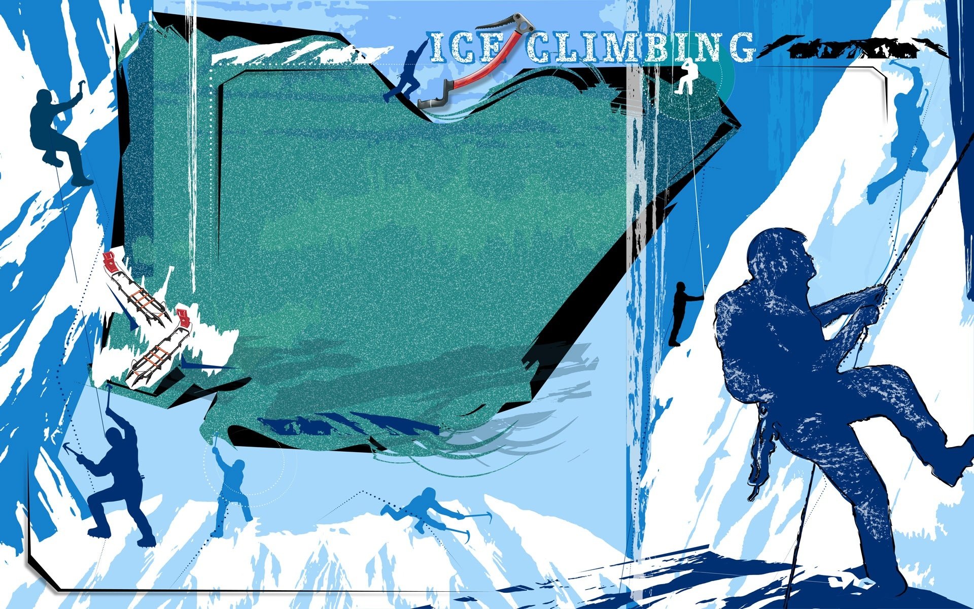 ice climbing wallpaper silhouette climbing abstract mountain next snow vector