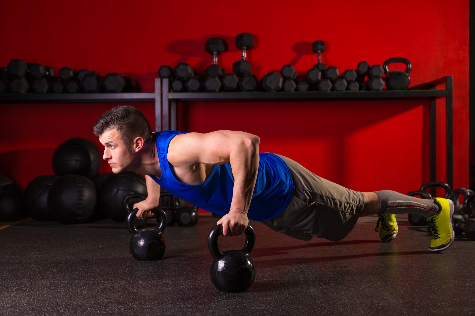 sports training guy exercise push sport boy push-ups