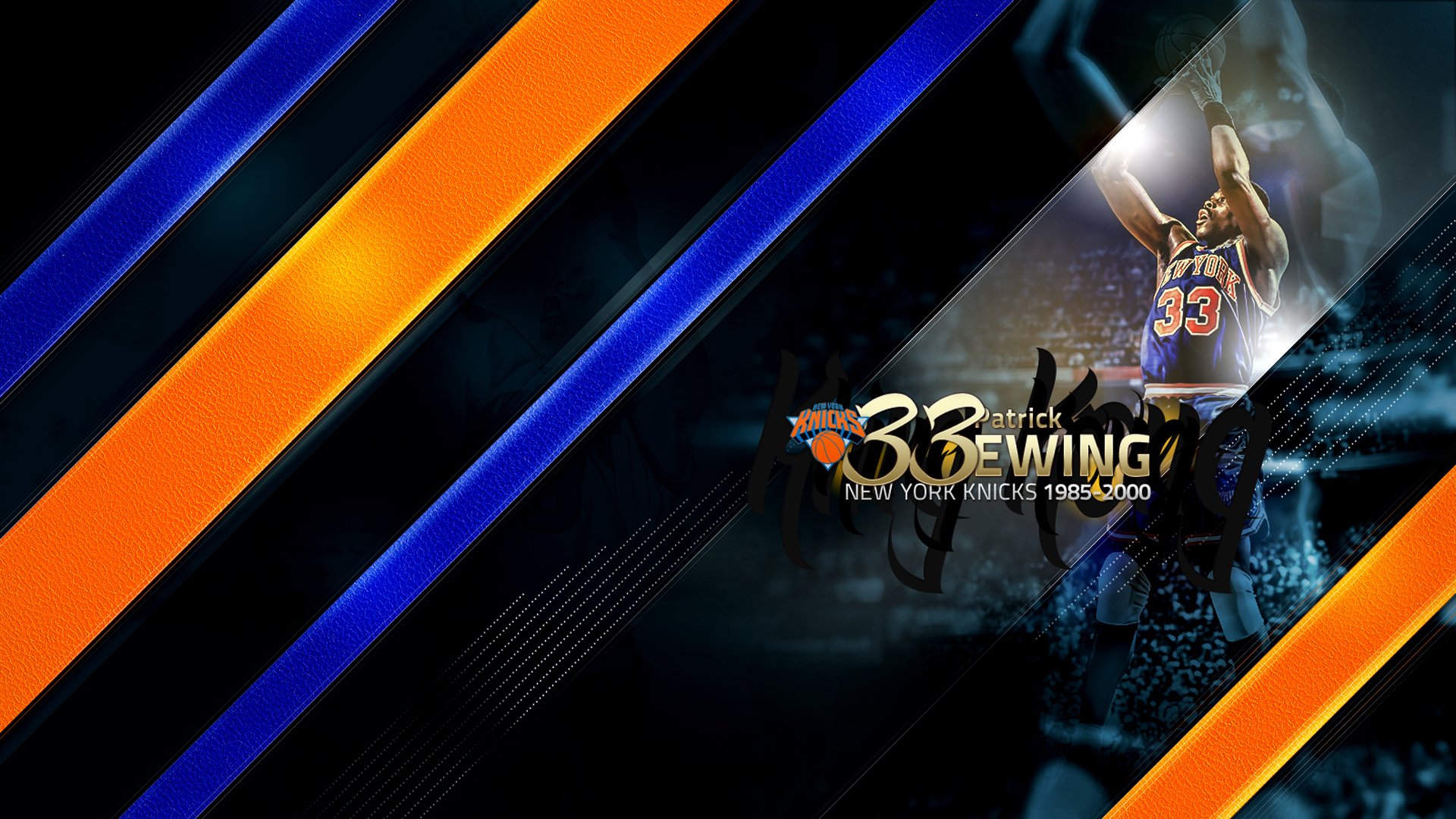 patrick ewing new york knicks basketball sports nba