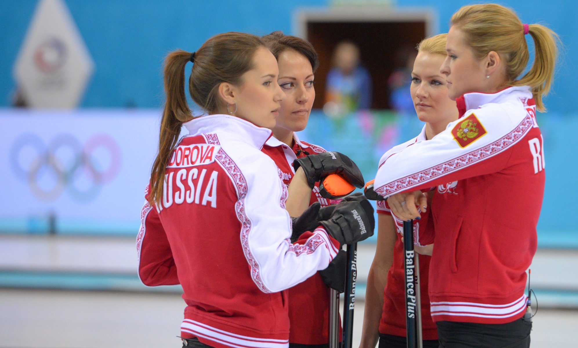 women's team alexander saitova anna sidorova ekaterina galkina margarita fomina sochi 2014 xxii olympic winter games russia