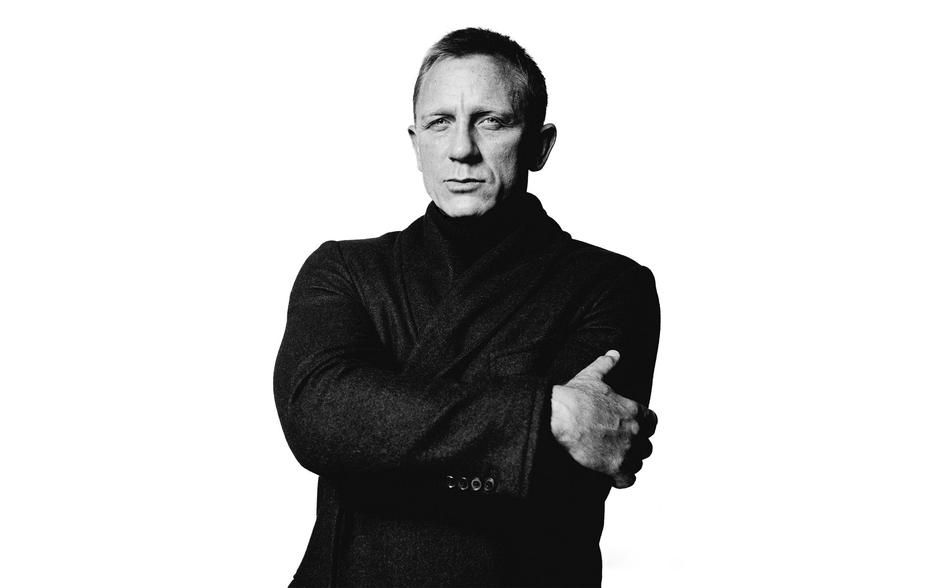 daniel craig actor coat white background photo black and white david bailey 2015 magazine dujour