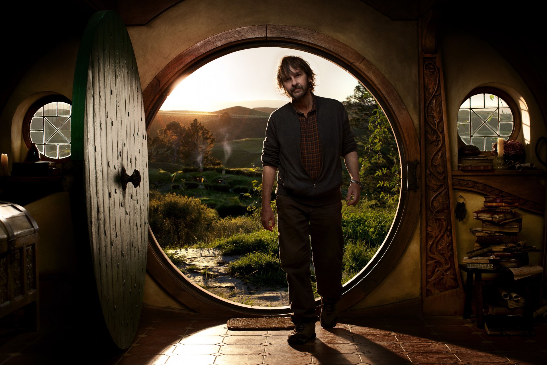 peter jackson director shooting hobbies the hobbit doors threshold