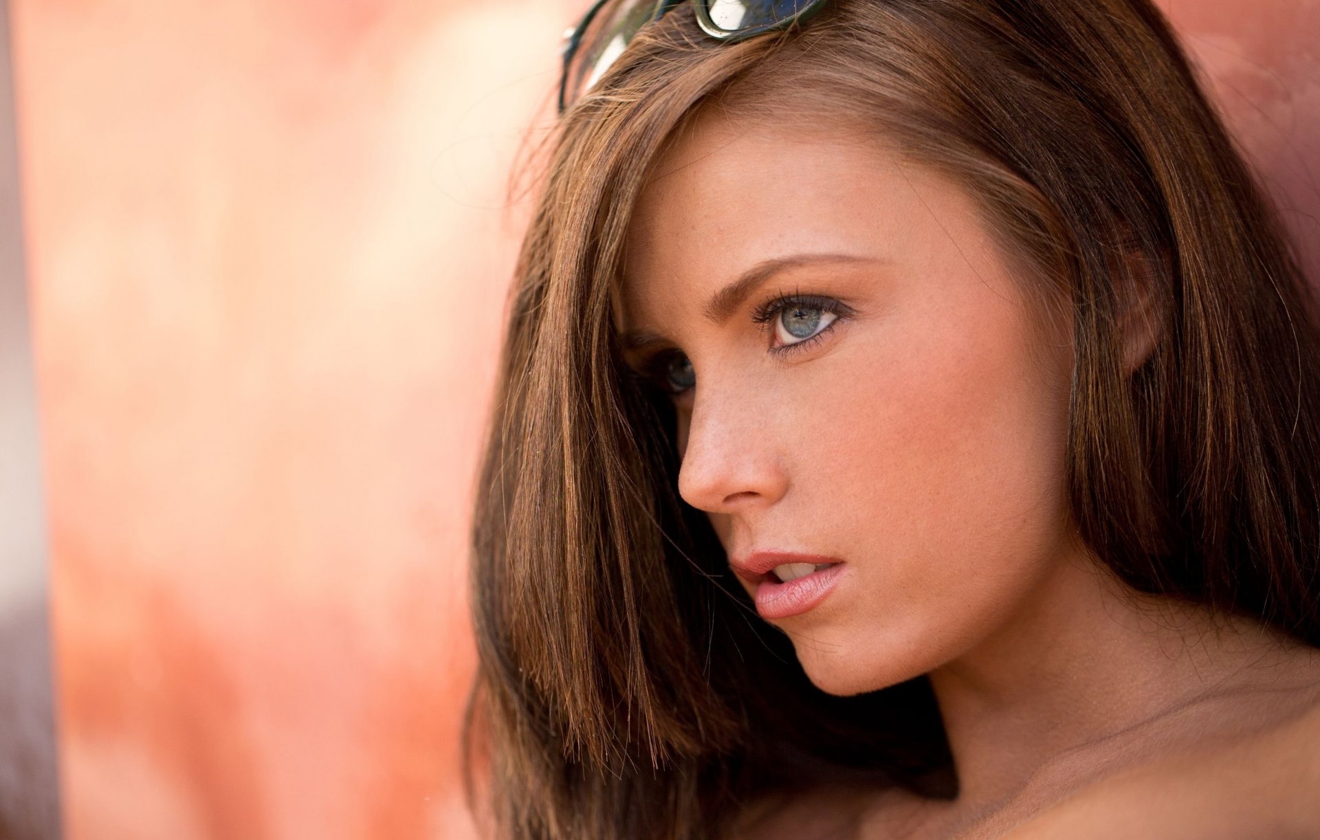 whitney westgate model sexy look blue eyes wall glasses