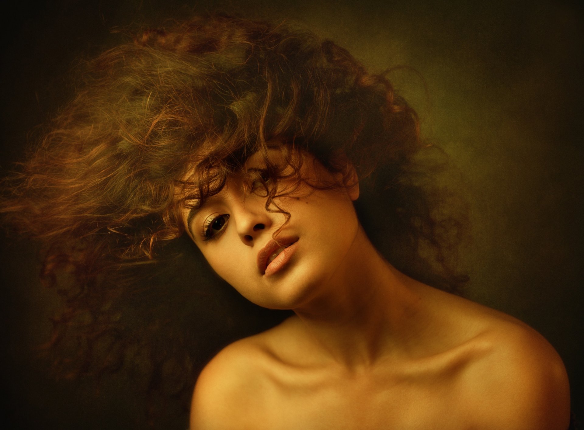 sabina girl portrait hair wag the mole