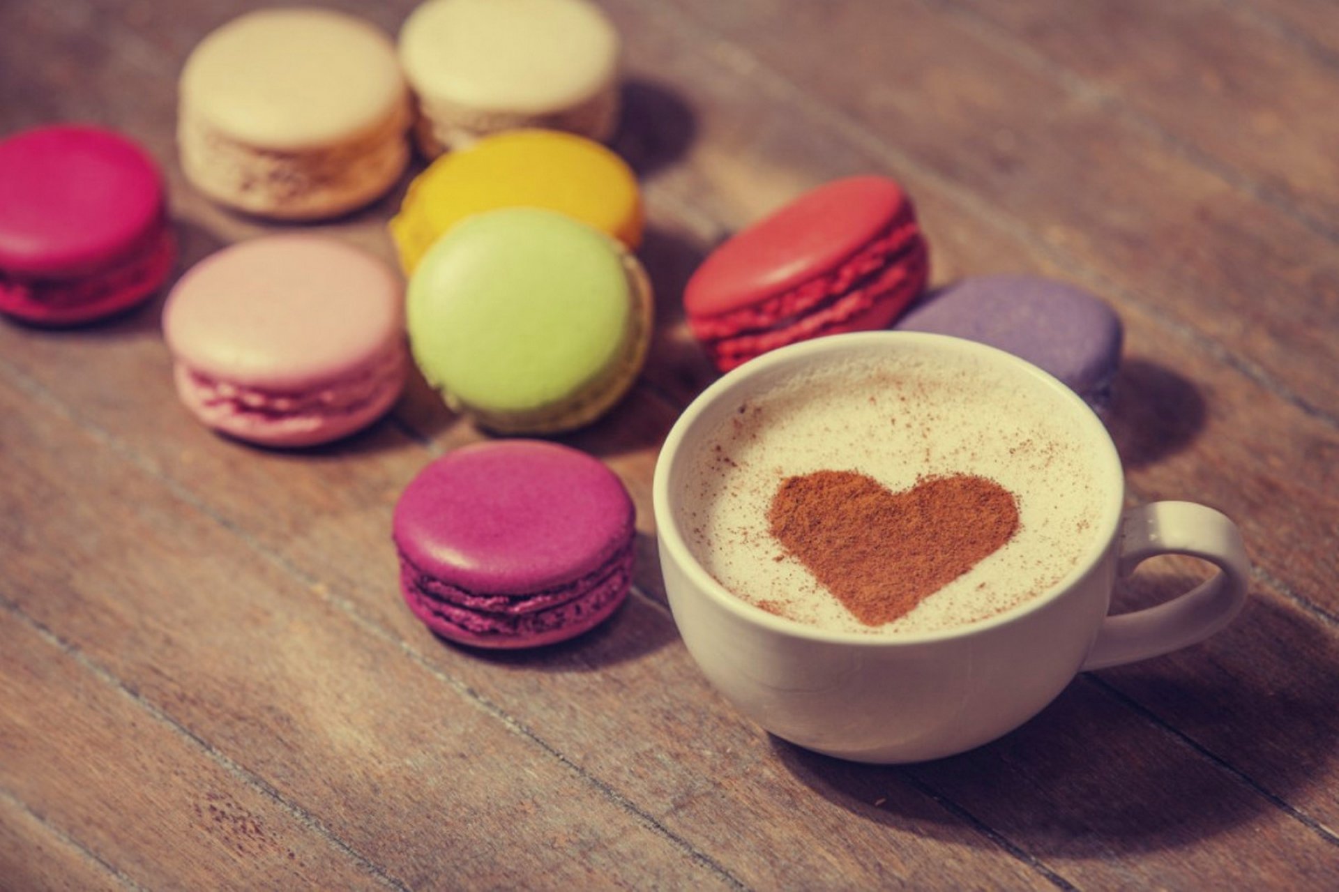 cup coffee love heart milk cocoa sweets cookies dessert coffe macaroon macaron food cream