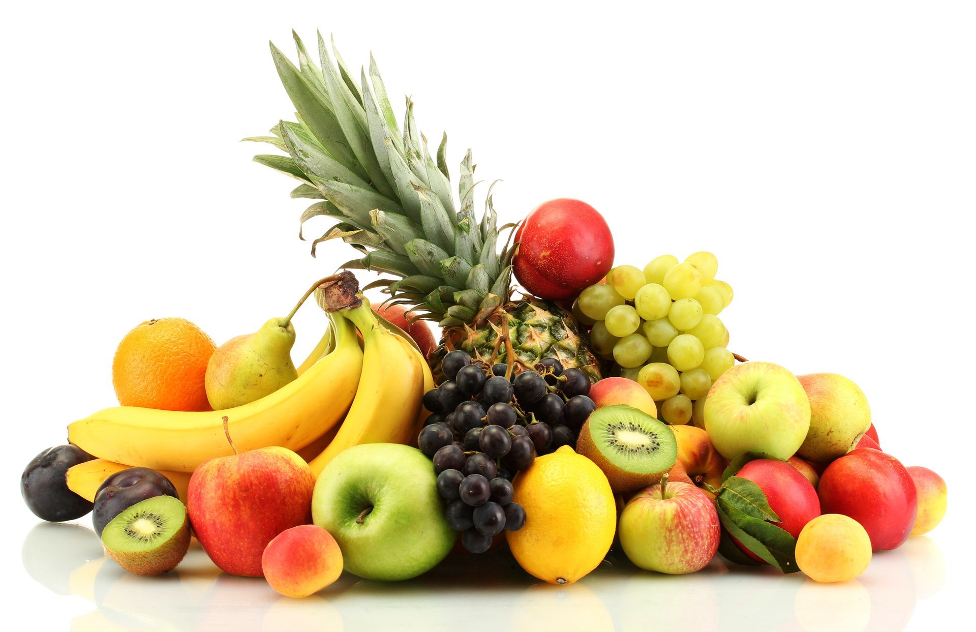 fruits berries citrus orange lemons bananas pear apples peaches nectarine plum apricots pineapple grapes
