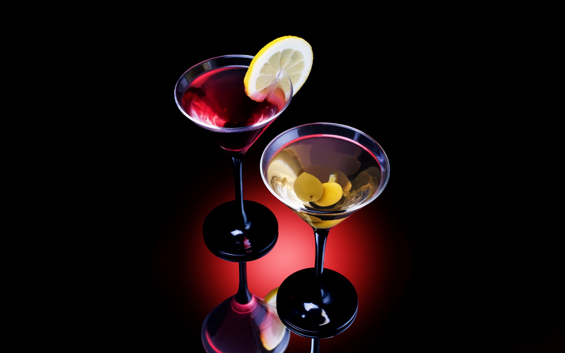 alcohol cocktail olives lemon