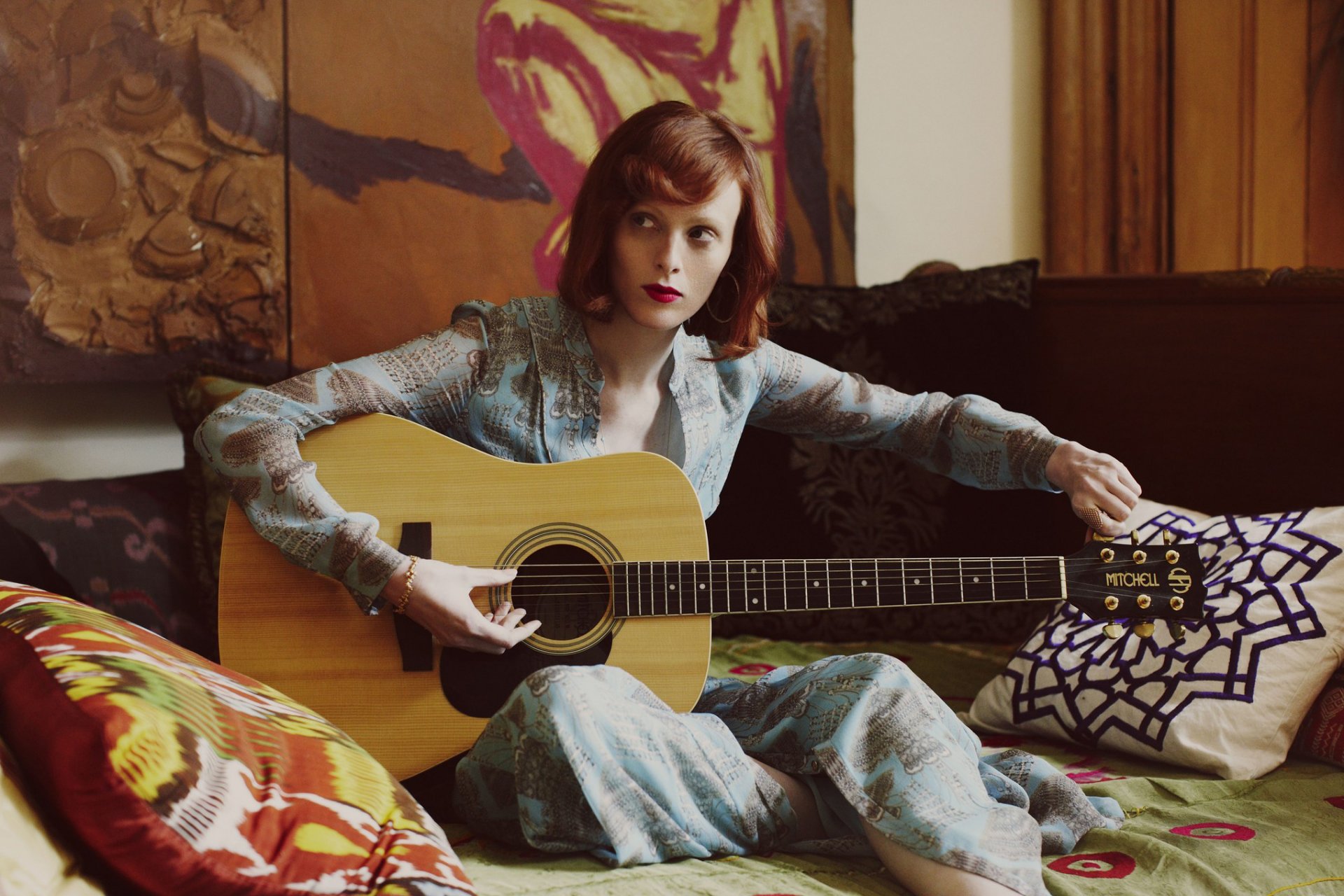 karen elson photoshoot magazine the edit guitars