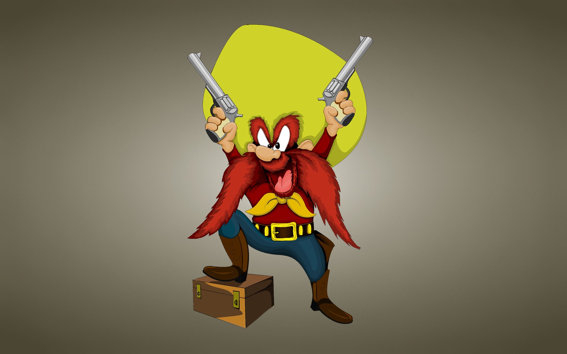 looney tunes funny ringtones yosemite sam uncontrollable sam texas bandit or a pirate with long red mustache mustache cowboy hat chest box