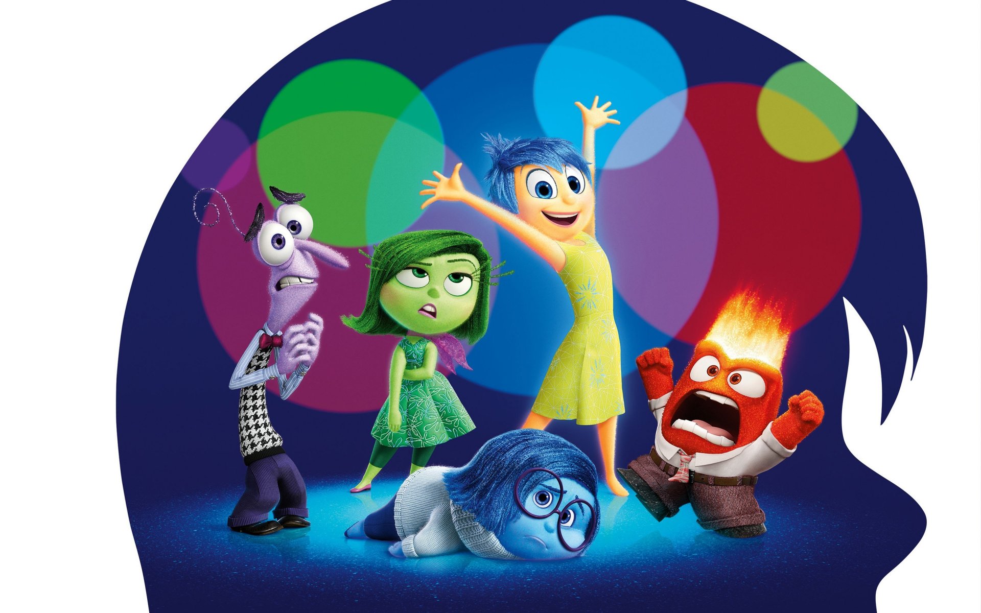inside out riley five emotions joy disgust anger sadness fear monster glasses female male girls boys men necktie dress sweater tie cartoon movie kaitlyn dias amy poehler mindy kaling lewis black phyll