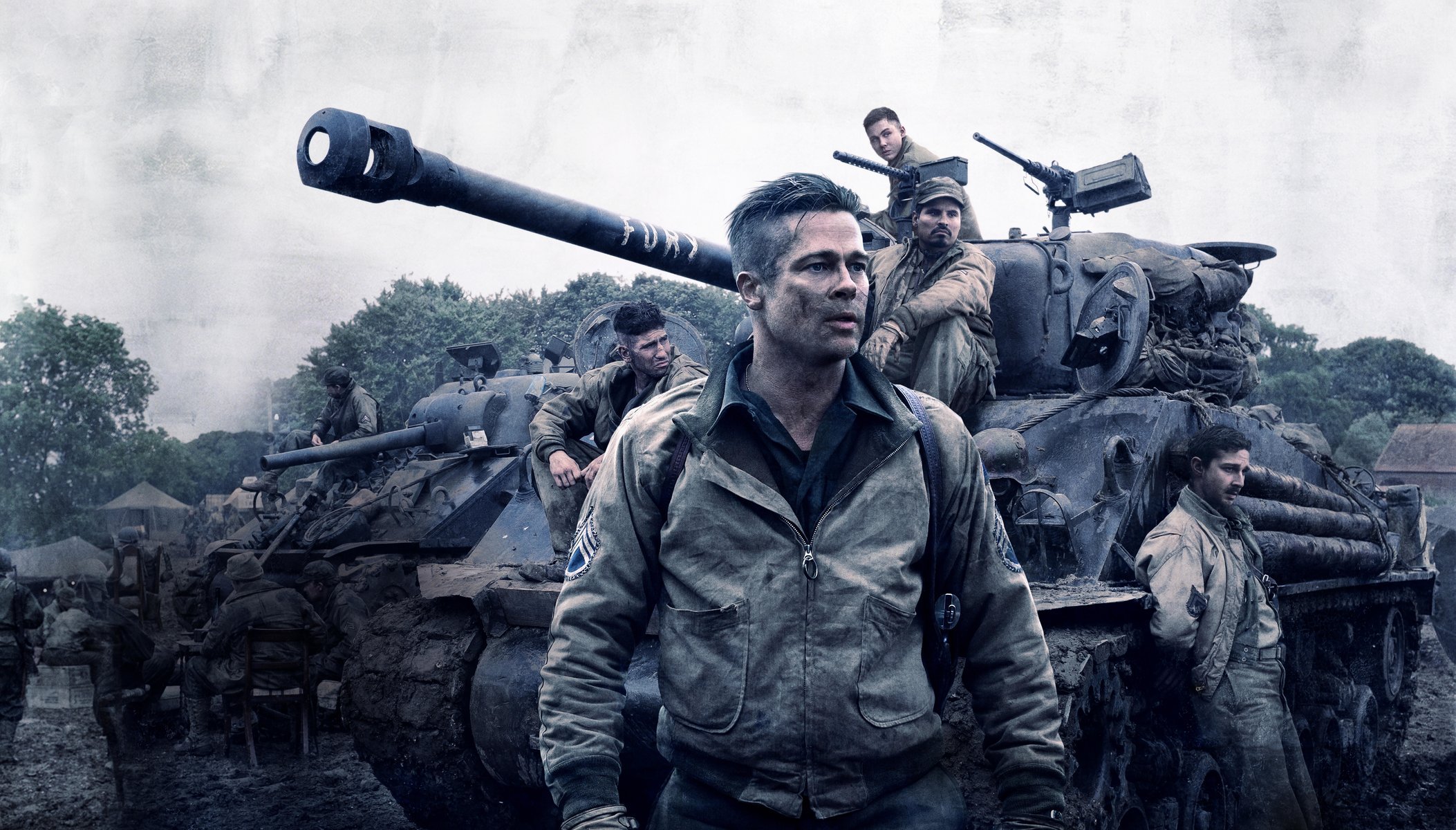 fury movie film 2014 year brad pitt wardaddy logan lerman norman ellison michael peña trini gordo garcia jon bernthal grady travis shia labeouf columbia pictures sony pictures action drama war men sol