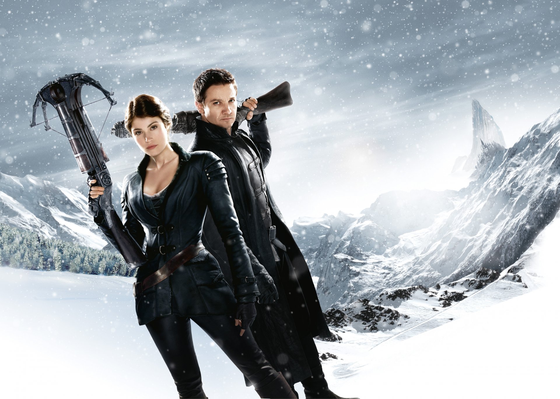 hansel & gretel hansel and gretel witch hunters hansel & and gretel witch hunters jeremy renner gemma arterton famke janssen muriel fantasy paramount pictures hd wallpaper 1080p 720p wallpaper