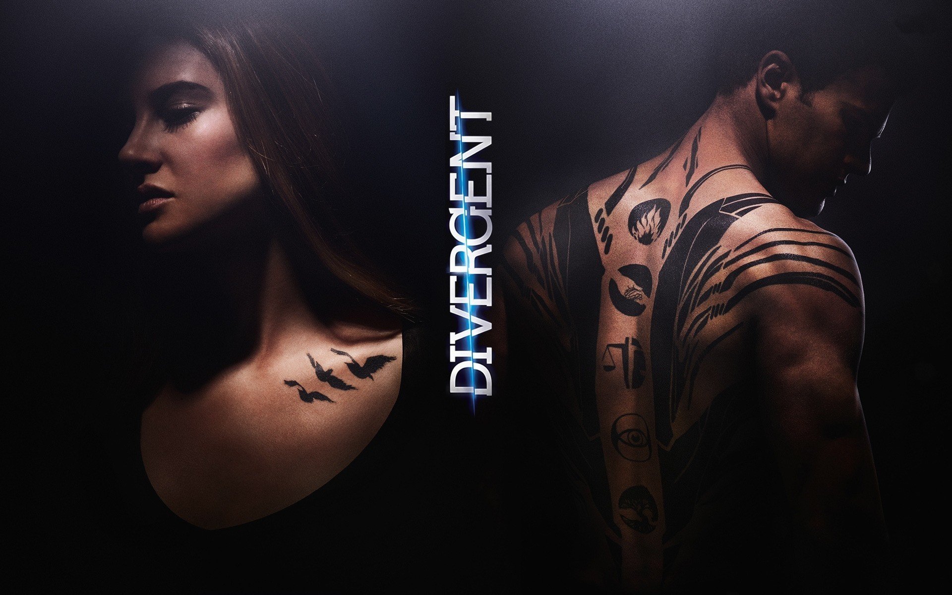 divergent 2014 theo james four man tatoo film girl woman shailene woodley beatrice prior eye fire hands birds scales libra symbol bonfire