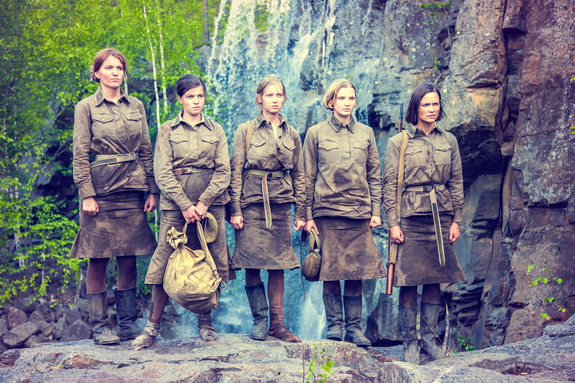 the dawns here are quiet anastasia mikulchina rita osyanin eugene malakhov eugene komelkova agnes kuznetsova sonia gurvich sofia lebedeva lisa brichkina christine asmus galya chetvertak drama military