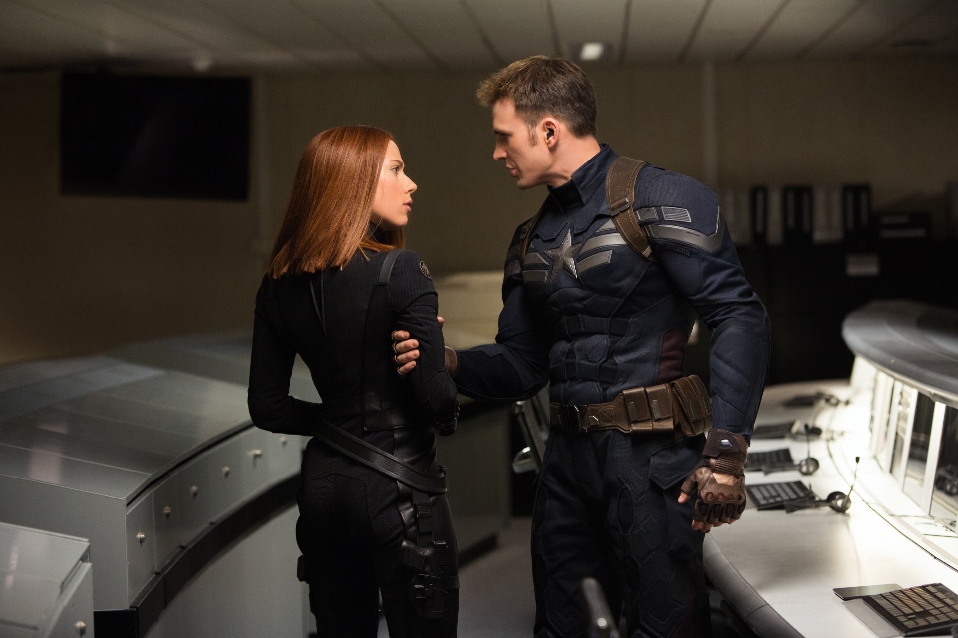 captain america the winter soldier captain america 2 film 2014 scarlett johansson natasha romanoff black widow chris evans steve rogers action adventure sci-fi fantasy marvel entertainment man girl ar
