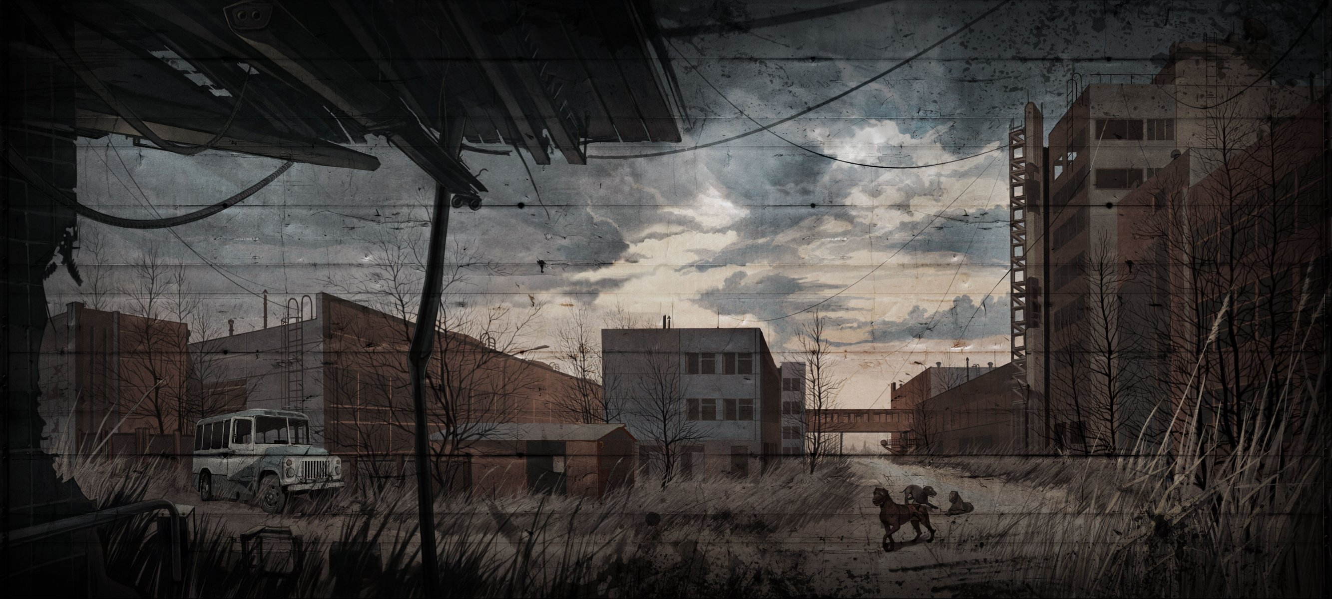s.t.a.l.k.e.r. call of pripyat stalker call of pripyat art picture factory jupiter blind dogs dogs