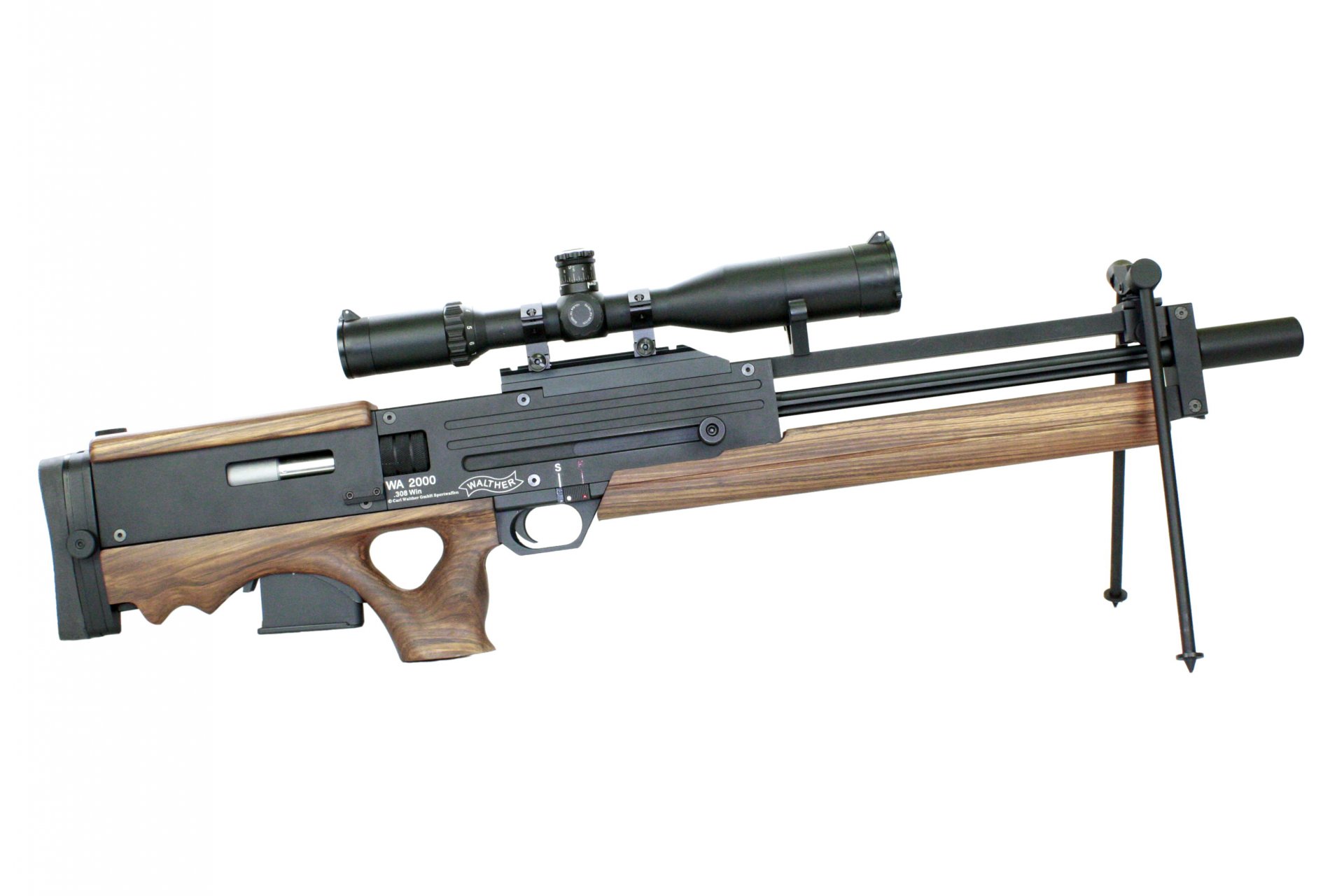 original sniper rifle wa 2000 walther automat 2000 bullpup development germany oruzheynyy.kontsern carl walther waffenfabrik to police german copies of aluminum frame optical sight bipod bed fence che