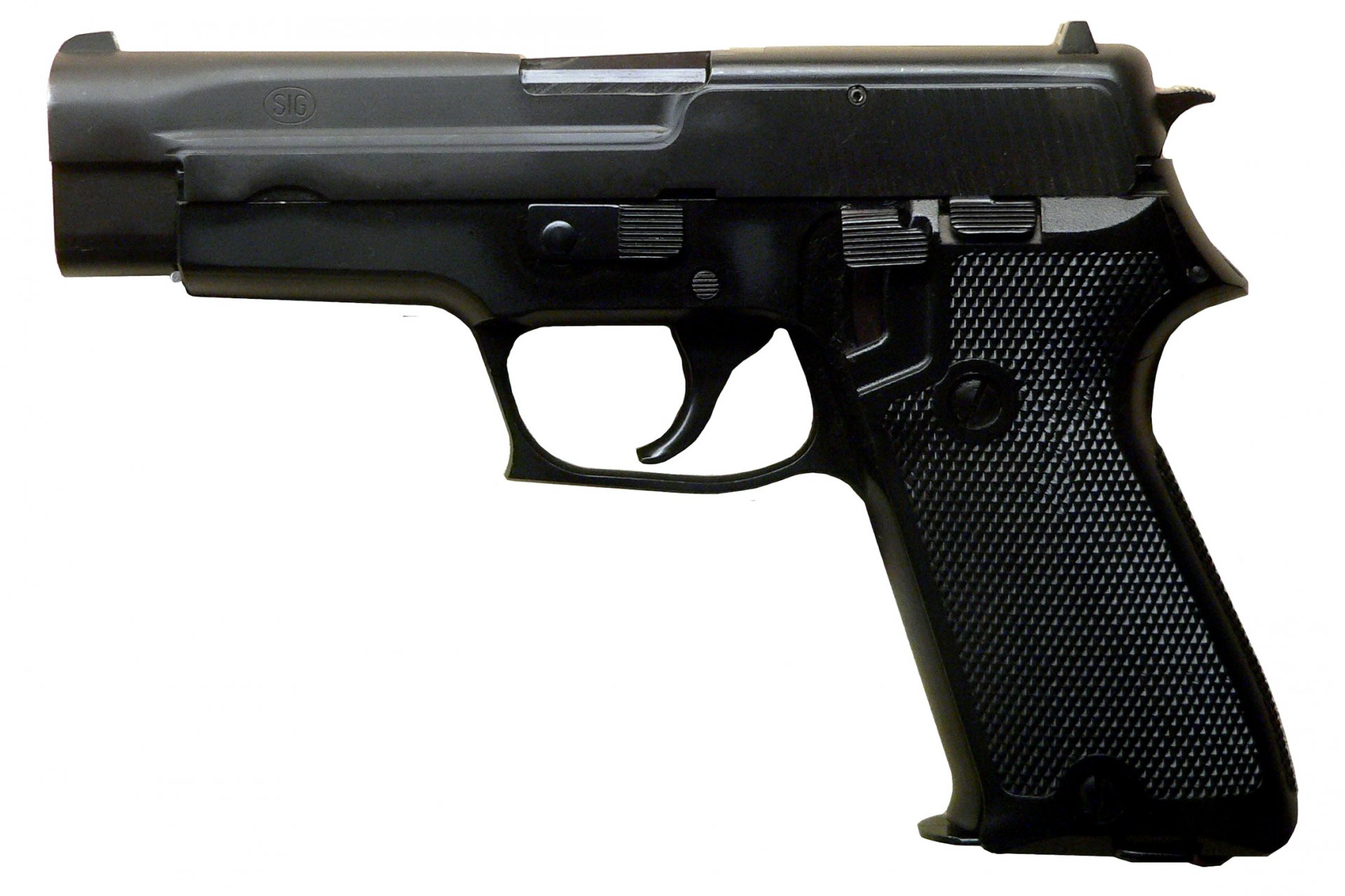 known gun sig-sauer p220 model 75 gauge 45 acp 43 mm cartridge - 9x19 mm 65mm