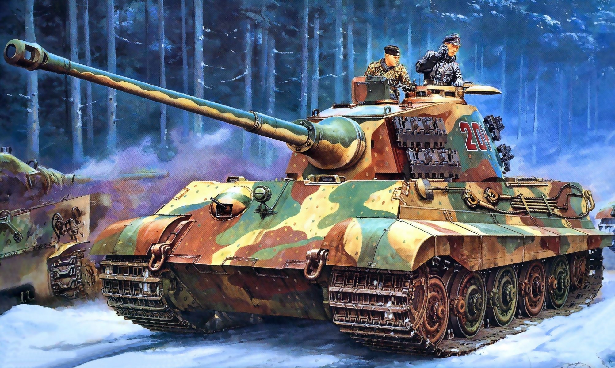 art land road forest panzerkampfwagen vi ausf b «tiger ii»