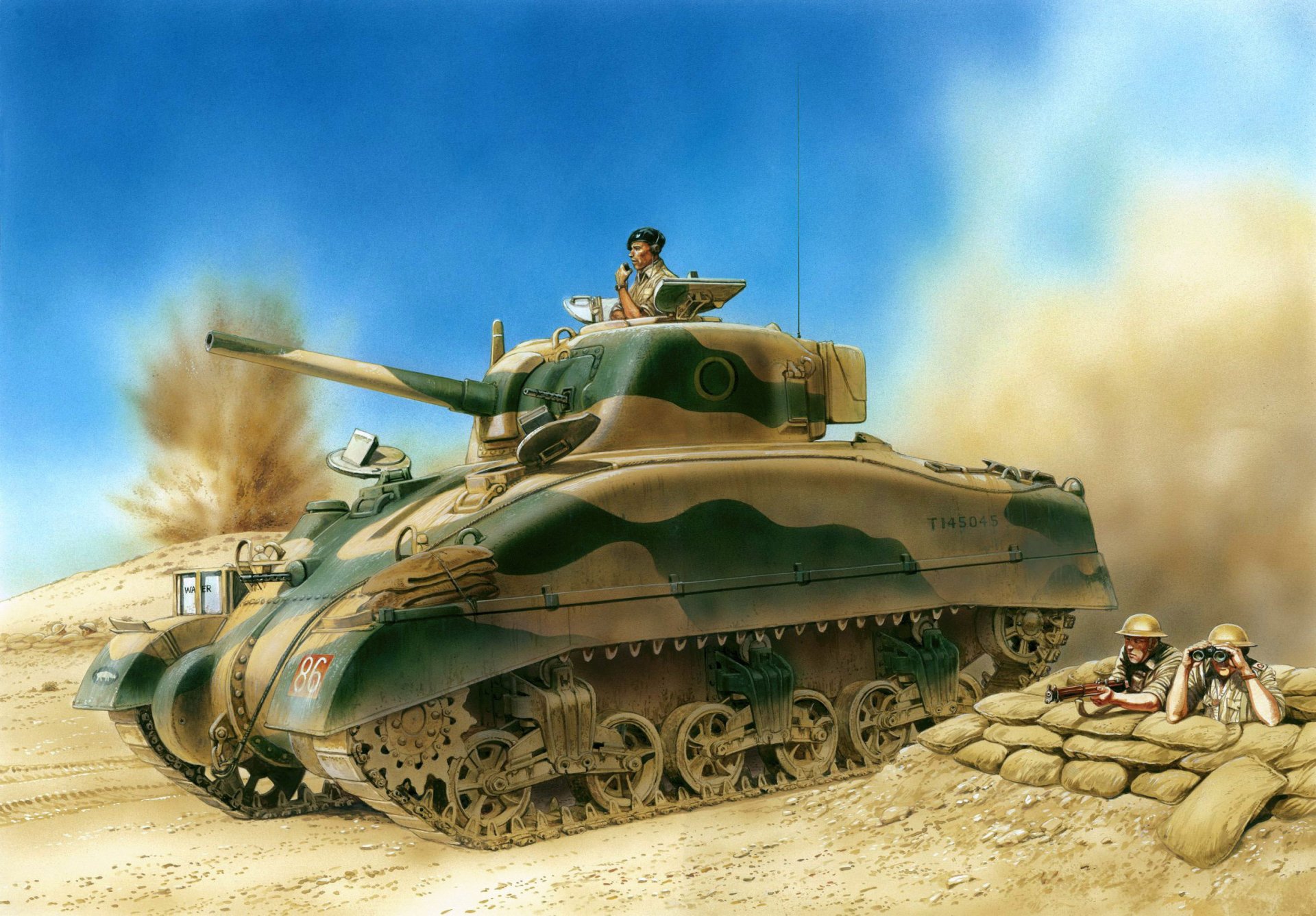 art tank main medium m4 sherman sherman united states to service from england battle at el alamein north african on course which uk troops under command general bernard montgomery defeated italian ger