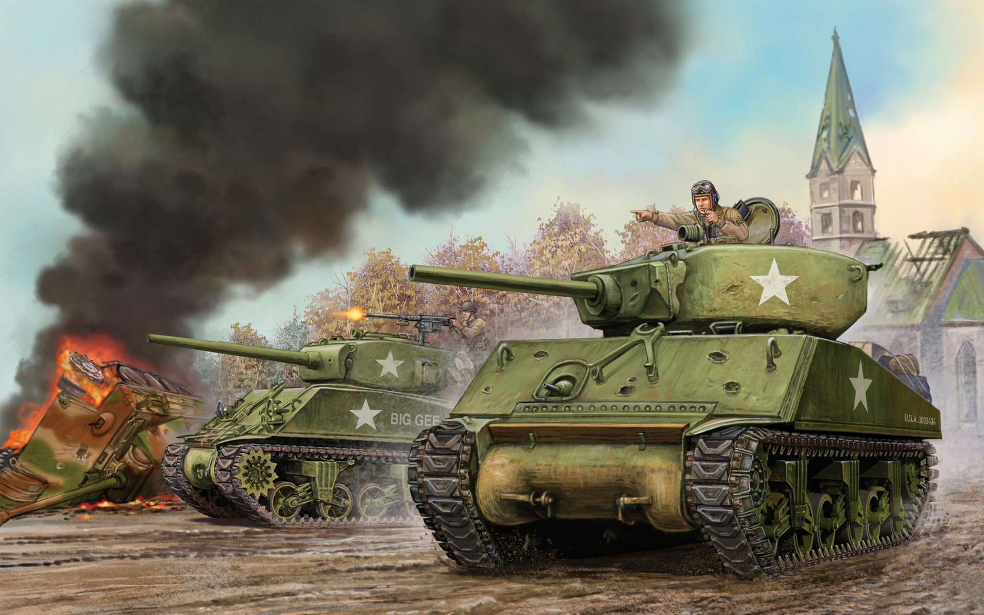 art tank u.s. assault sherman m4a3e2 jumbo battle flames of war the world war ii miniatures game ww2.