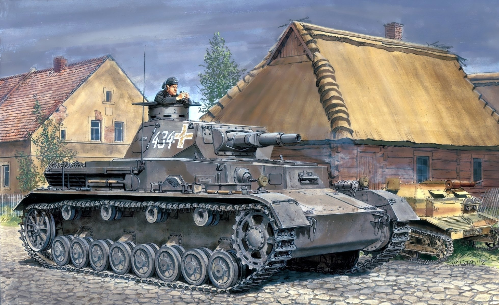 picture ron volstad house tanker medium tank panzer 4 sd.kfz. 161 pzkpfw iv ausf. a wehrmacht poland 1939