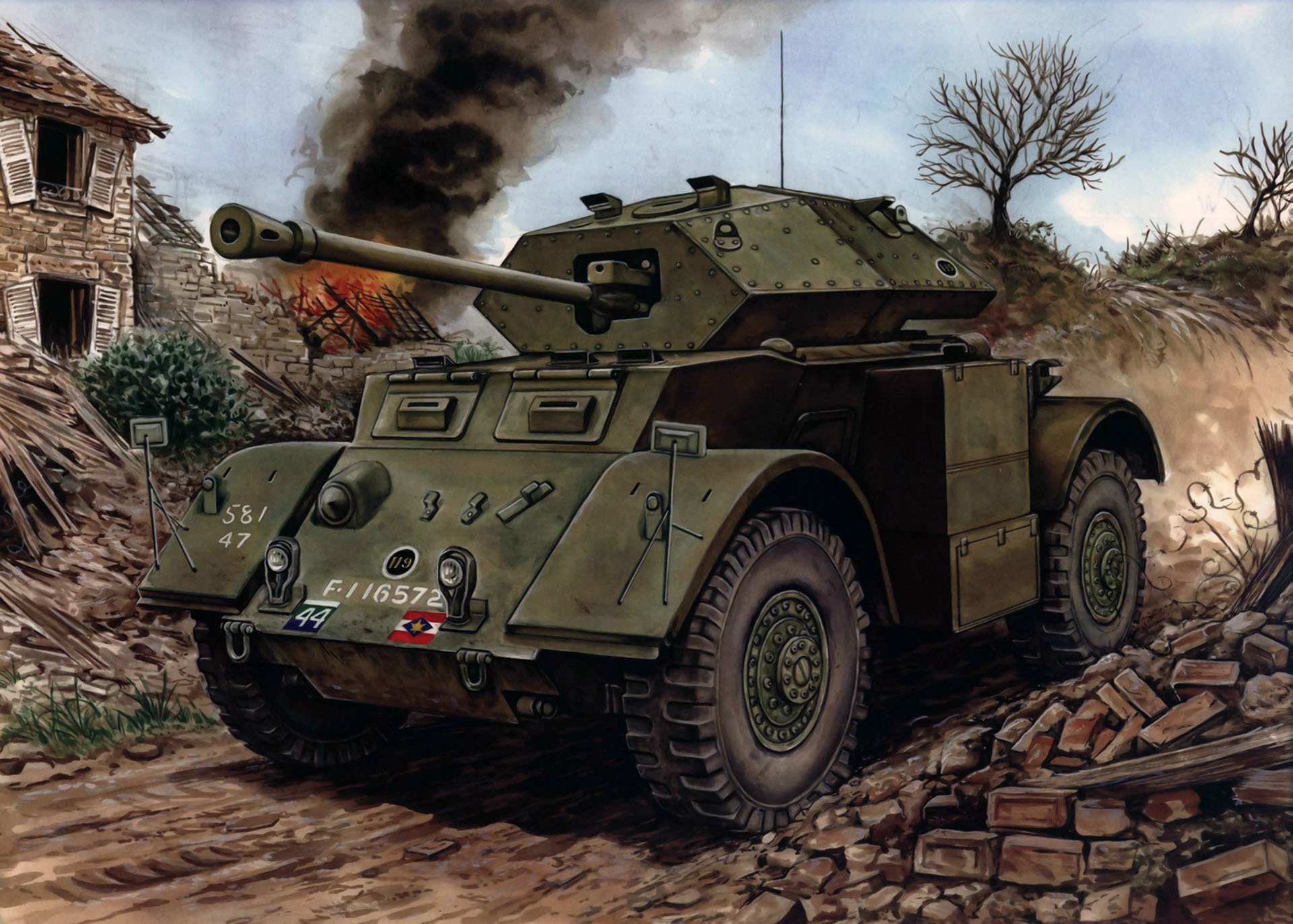 art staghaund mk iii staghound mk iii armored car medium was created by chevrolet united states to order great britain had wheel formula 4x4 ww2.