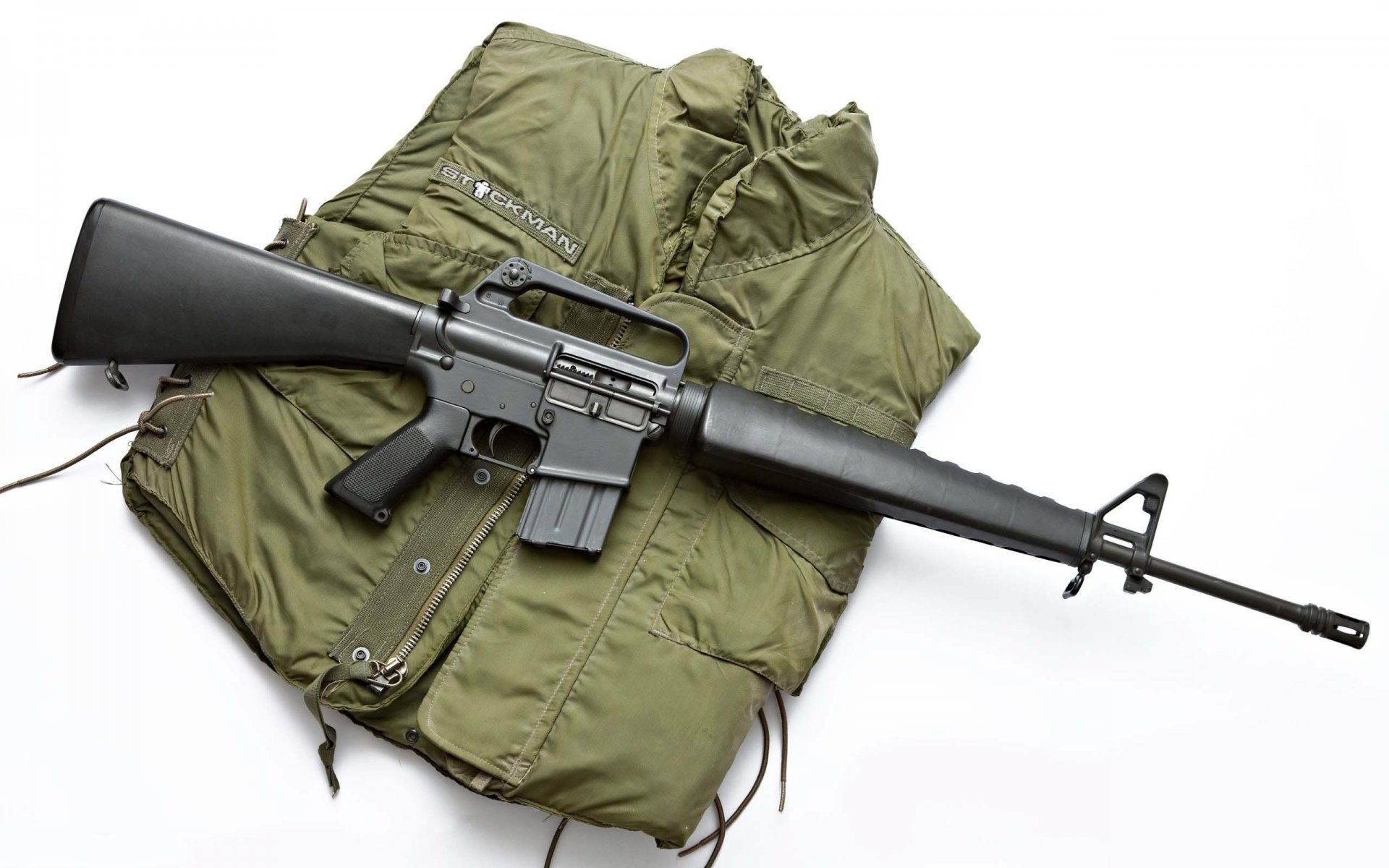 weapon m16 american auto rifle gauge 56 mm adopted by the to arms in 1960 g security jacket .