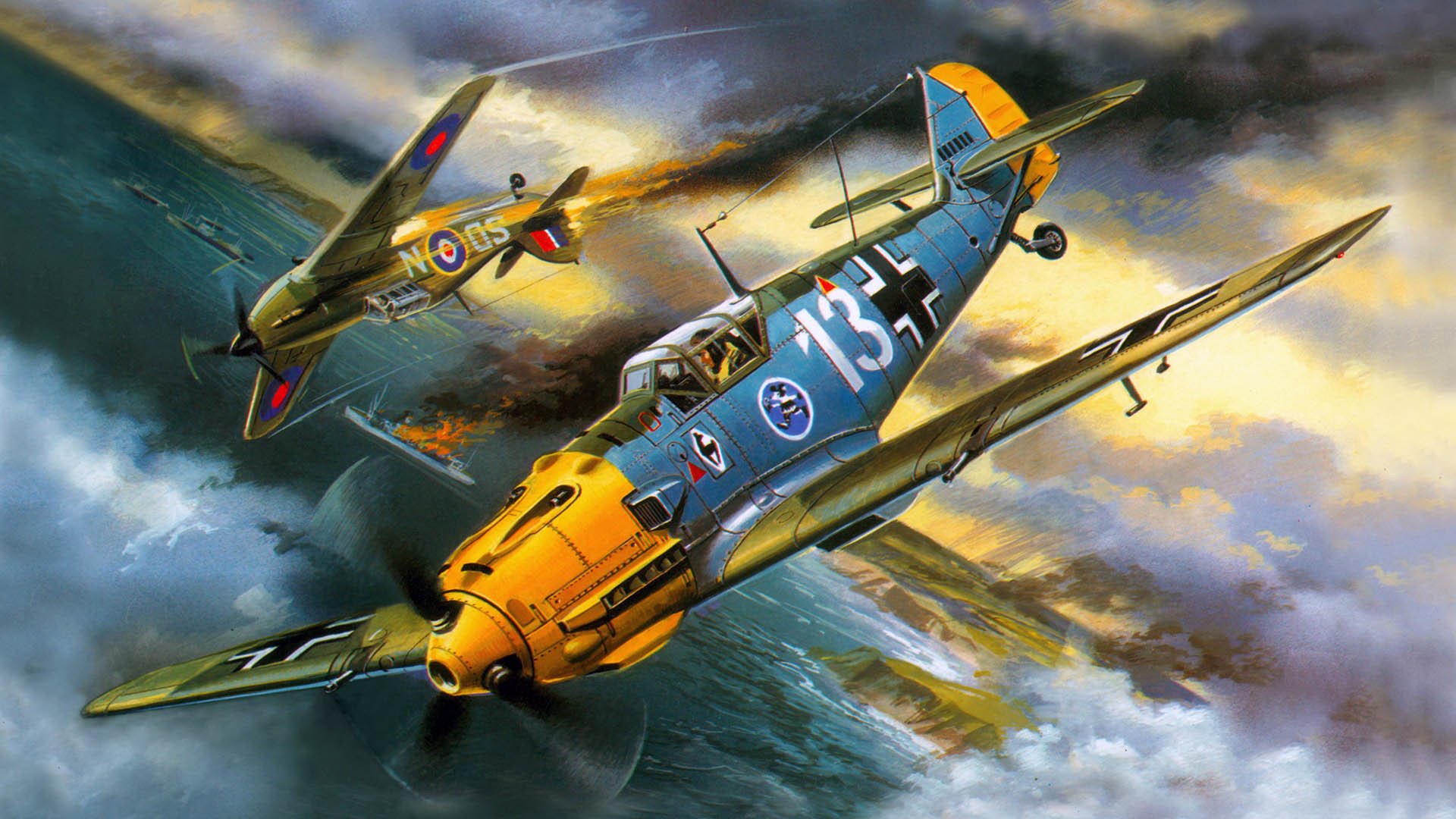 messerschmitt bf-109e-3 stab jg26 adolf galland adolf joseph ferdinand galland single-engine piston fighter nizkoplan luftwaffe hawker hurricane was a british single-seat fighter dogfight german ace w
