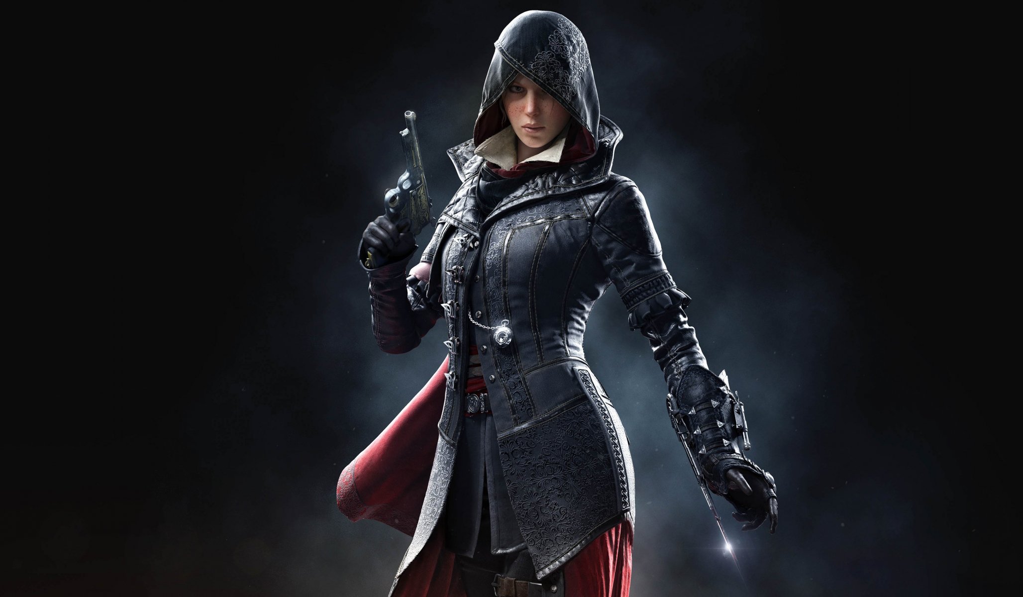 assassin's creed: syndicate assassin's creed: the syndicate blade coat industrial complex ubisoft quebec syndicate hood ivy frye weapon view assassins creed