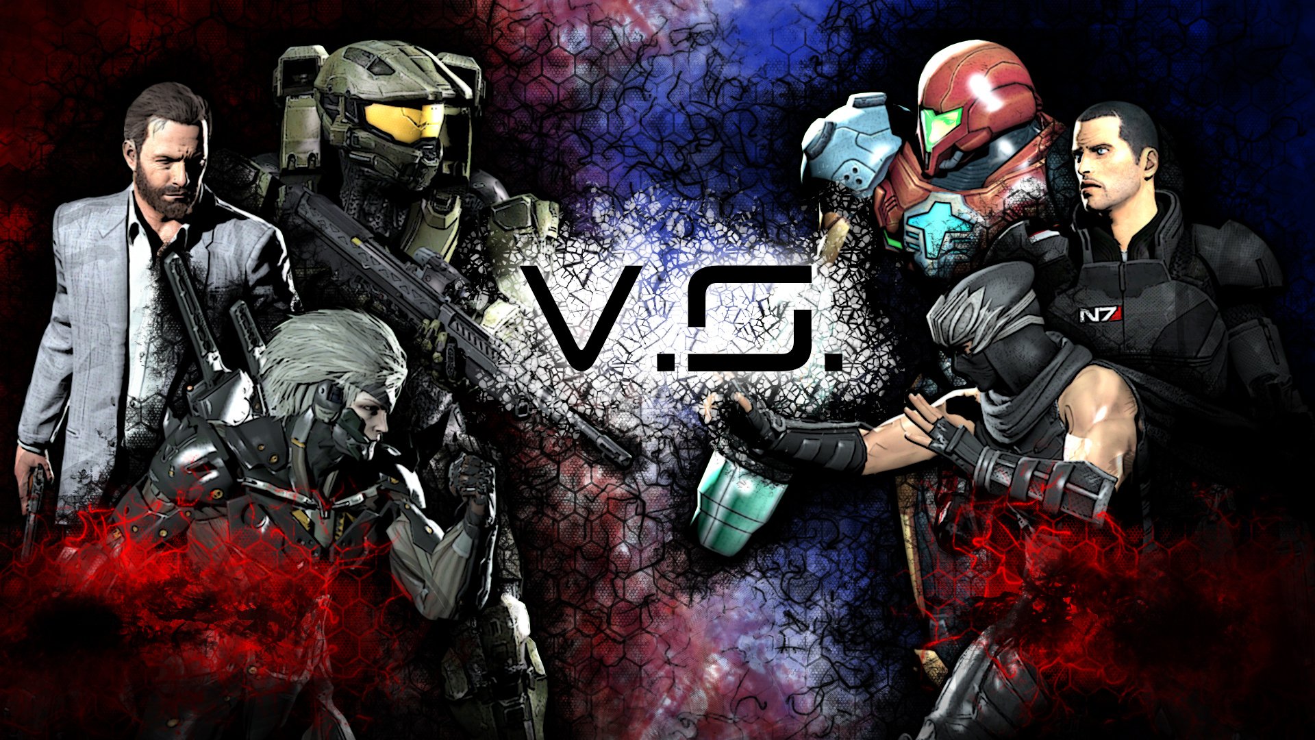 ryu hayabusa ninja gaiden max payne halo master chief armour helmet john-117 shepard mass effect samus aran metroid metal gear rising: revengeance raiden jack jack the ripper white devil mr. lightning