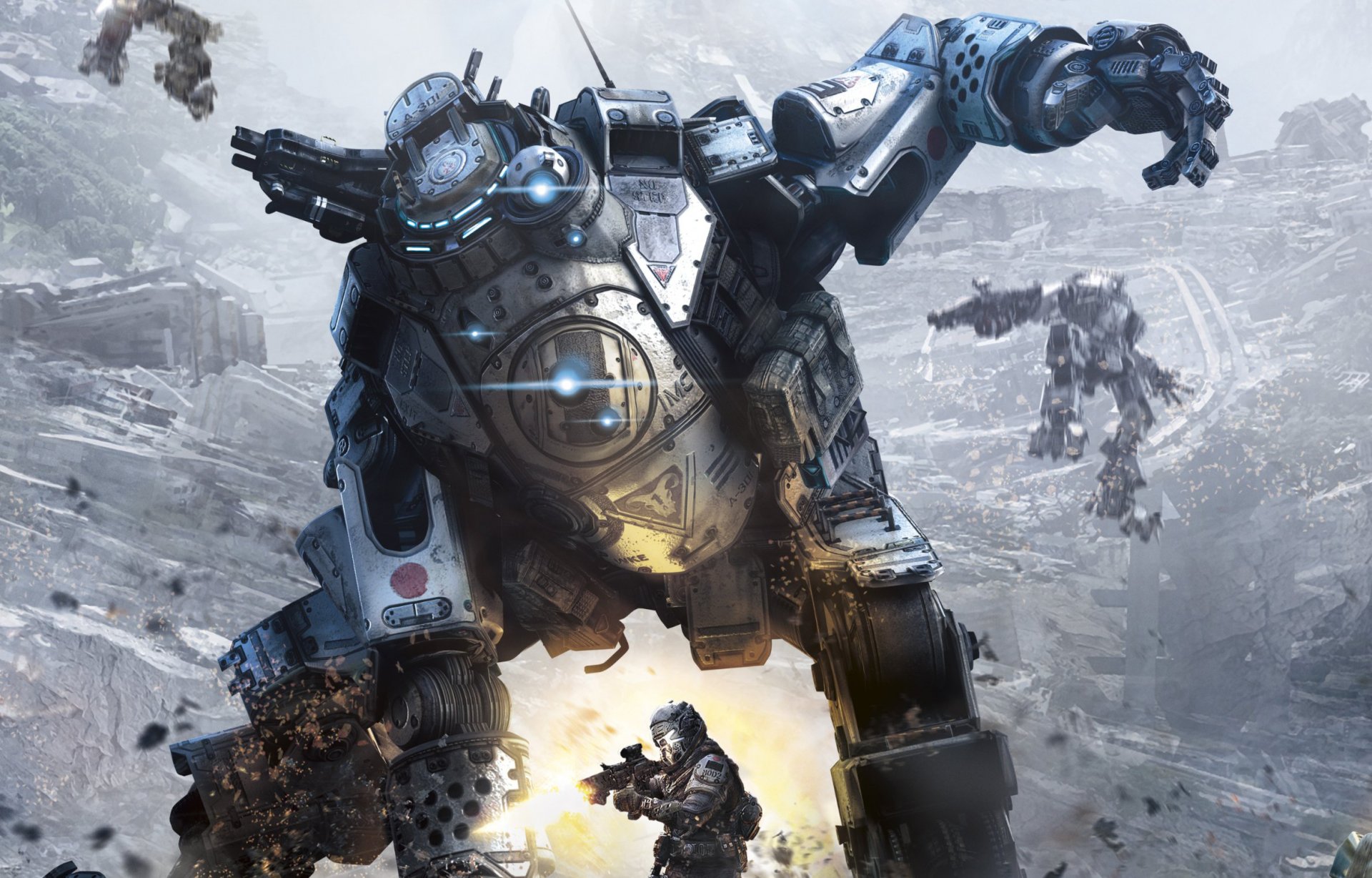 titanfall titans robots fur atlas fight fighter men pilot protection ruin respawn entertainment electronic arts