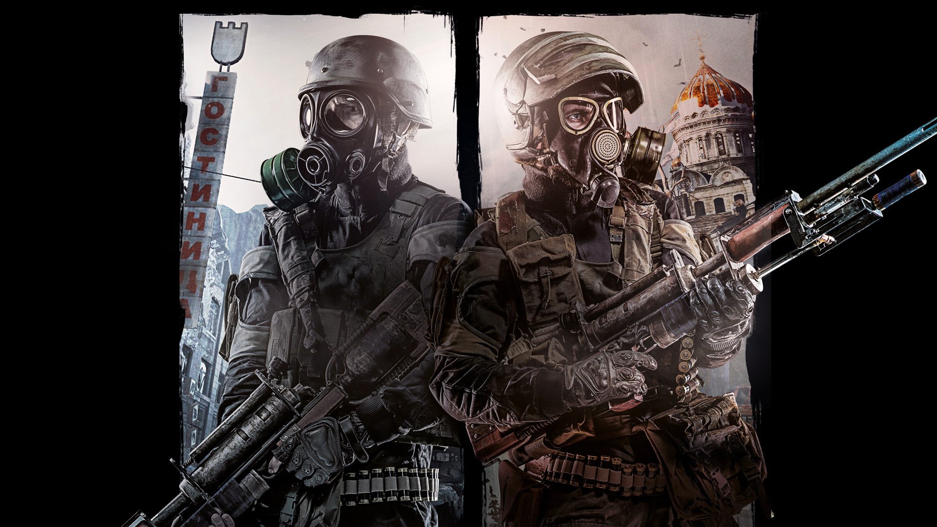 metro: redux metro 2033 metro: last light men weapon masks hats industrial complex vests cartridges hotel church sky 4a games deep silver