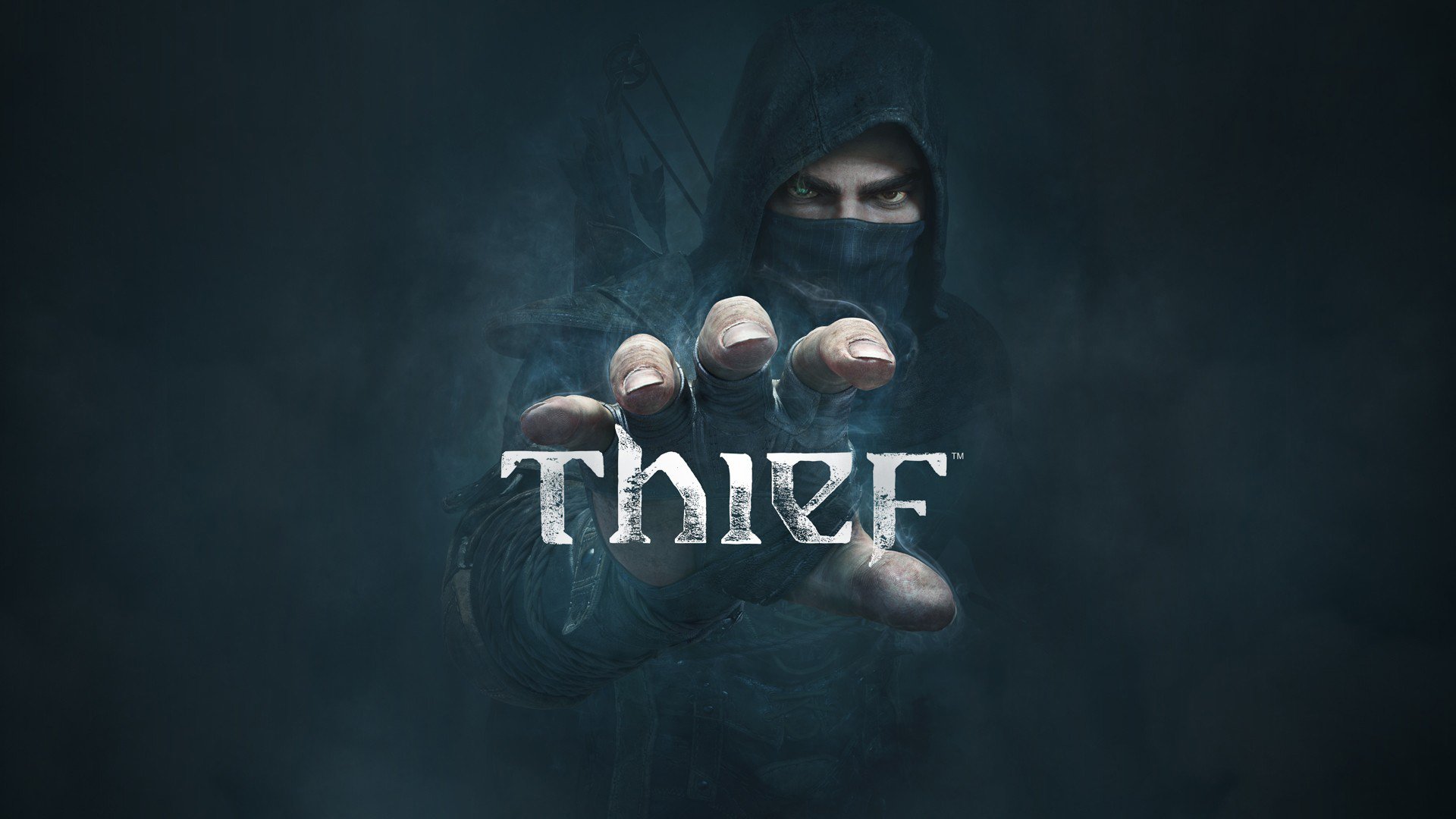 thief 2014 garrett view hood boom fog hand logo eidos montreal eidos interactive