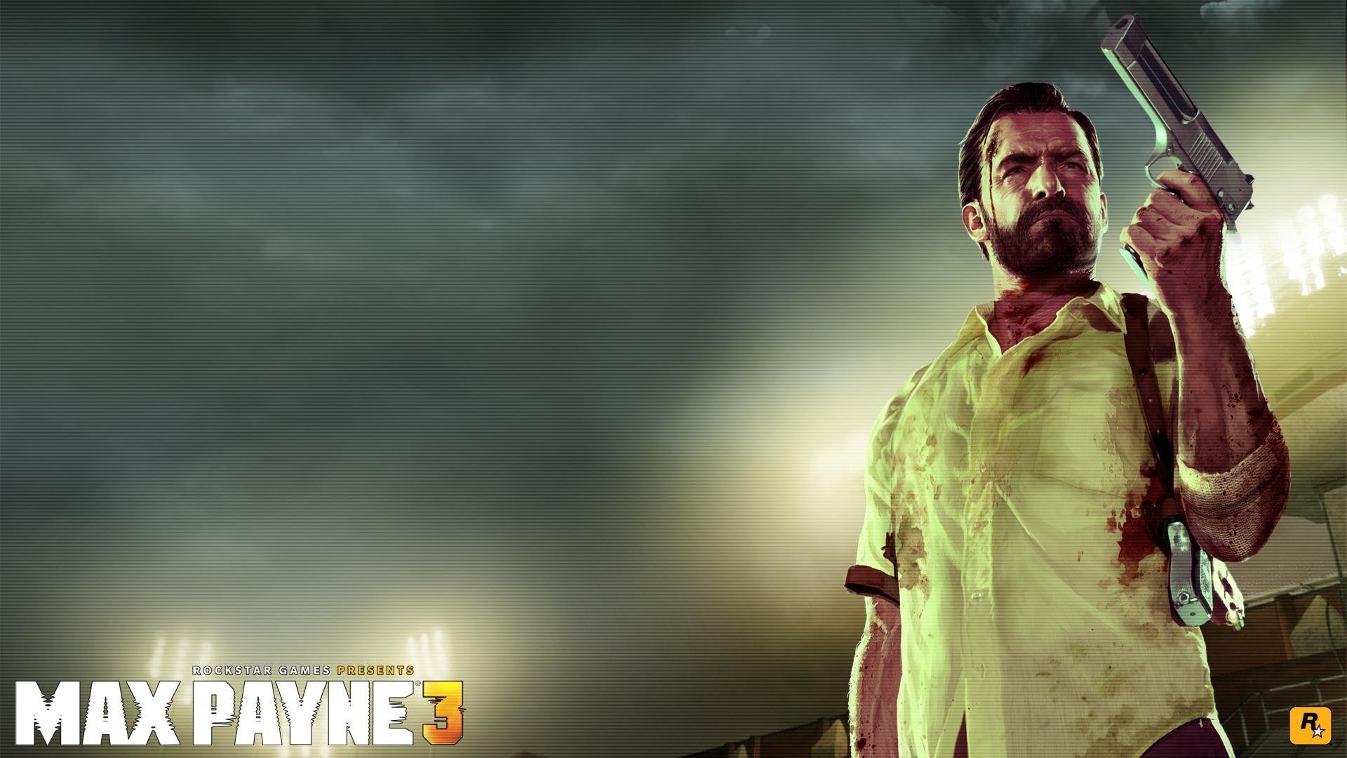 max payne 3 max rockstar games payne desert eagle jacket blood weapon holster guns bristles