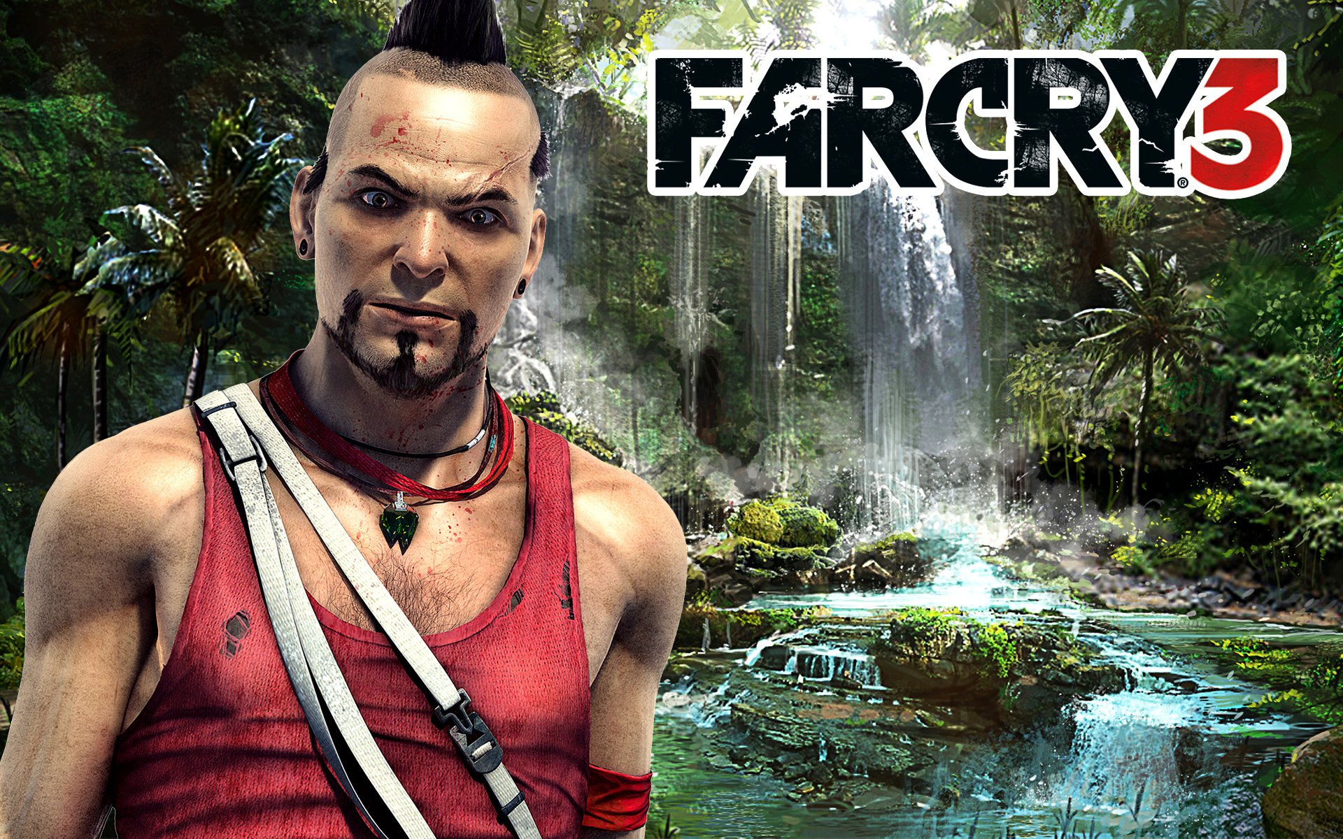 far cry 3 waas montenegro view scar medallion waterfall palm stones water bandage logo