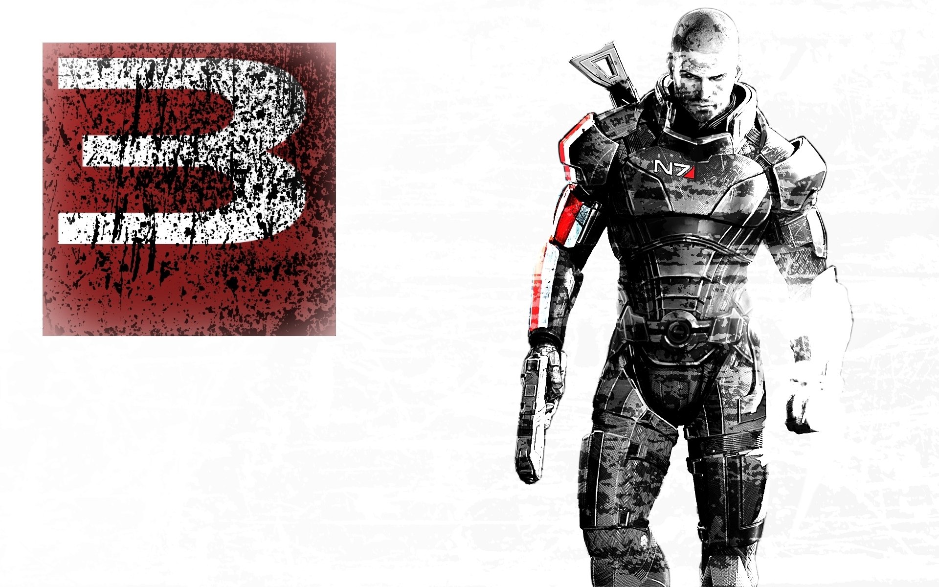 muchiny shepard mass effect mass effect 3 white background