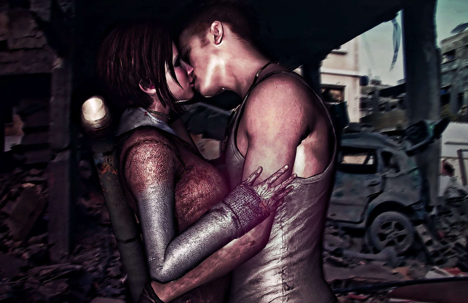 dmc devil may cry 5 kat dante kiss dump machine