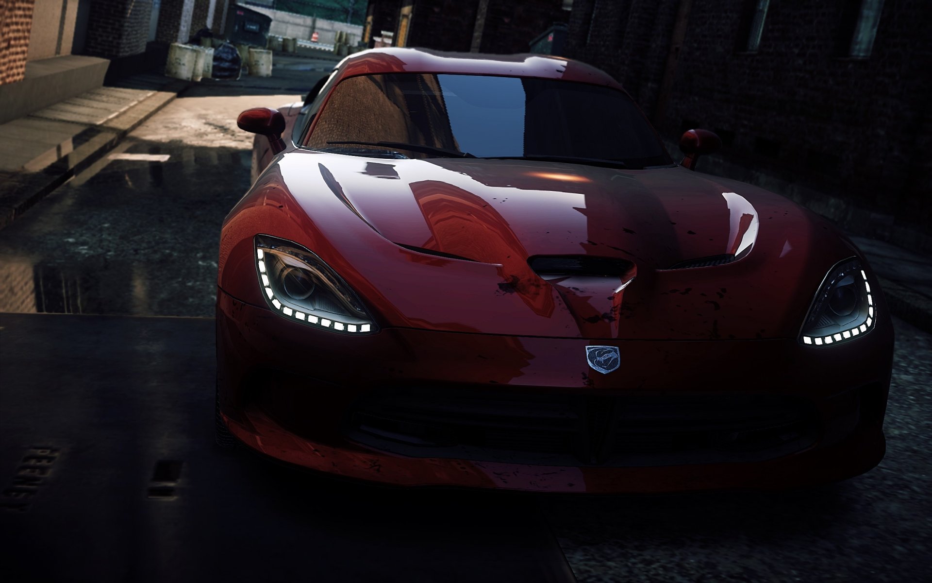 need for speed most wanted 2 dodge viper srt-10 light town lane race
