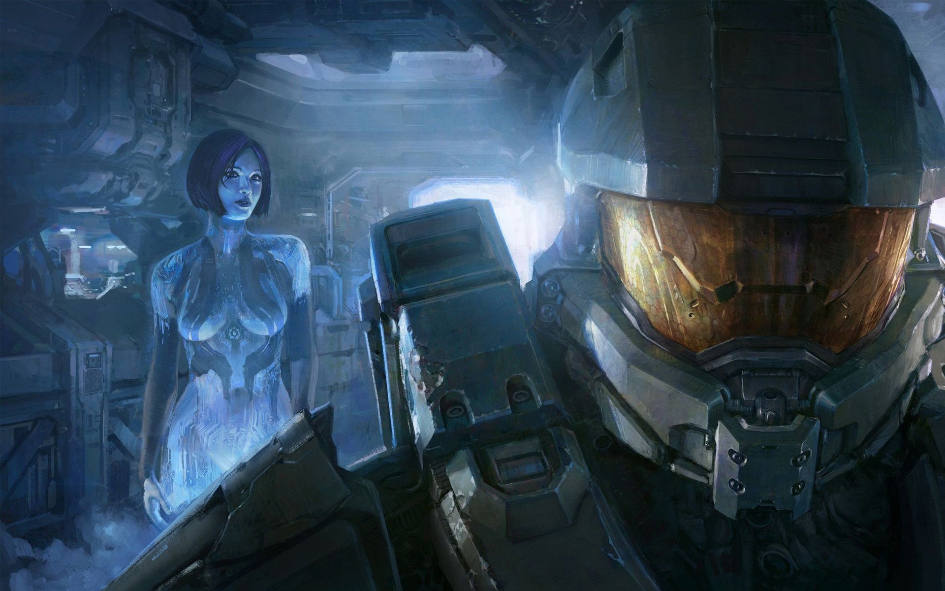 halo 4 xbox 360 john john -117 chef sierra -117 sierra-117 sergeant master chief armour cortana ai hologram