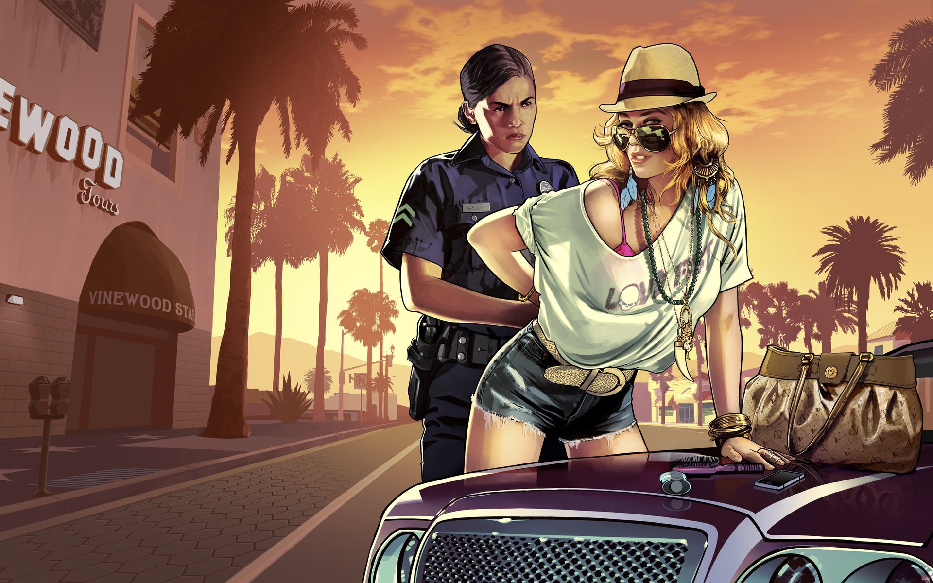 grand theft auto v gta 5 girl cop police