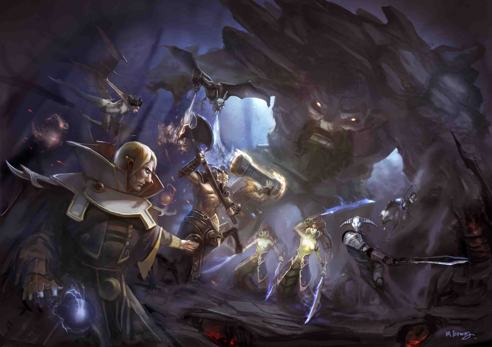 art dota 2 battle weapon sword monster hammer daemons magic axe